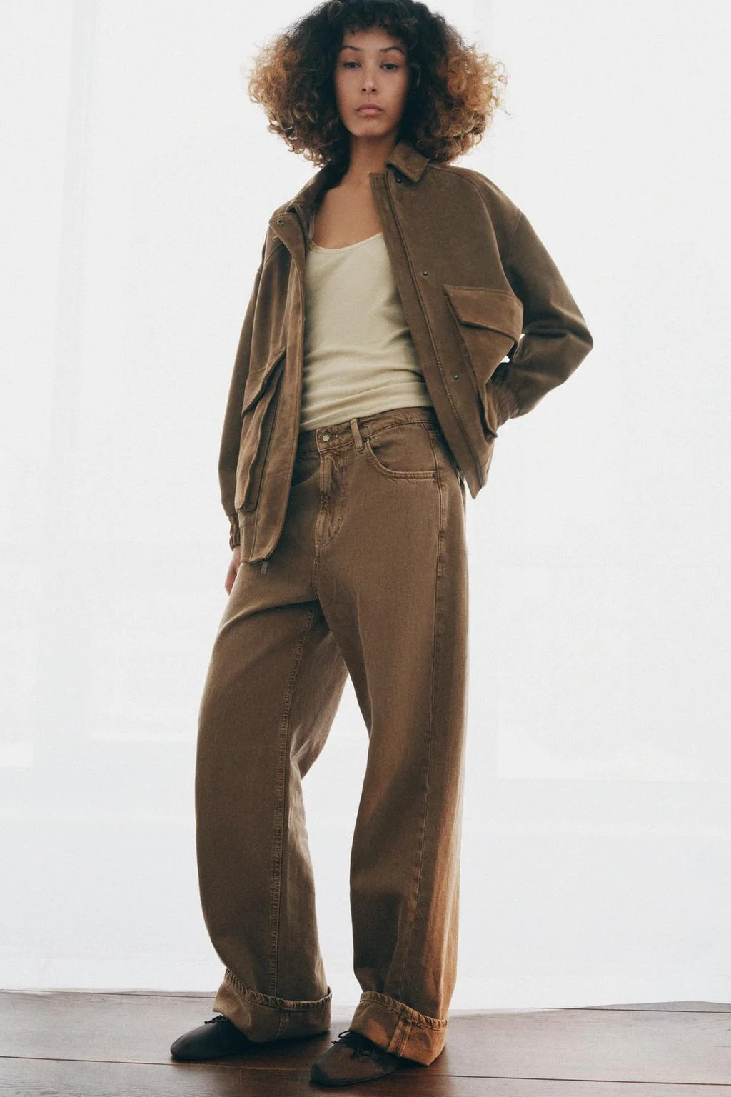 Оверсайз замшевая куртка коллекция ZW лимитированная серия