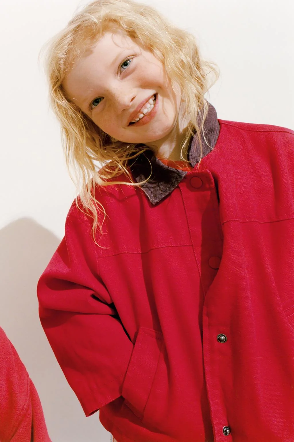 ZARA TIMELESS - холщовая куртка с контрастным воротником