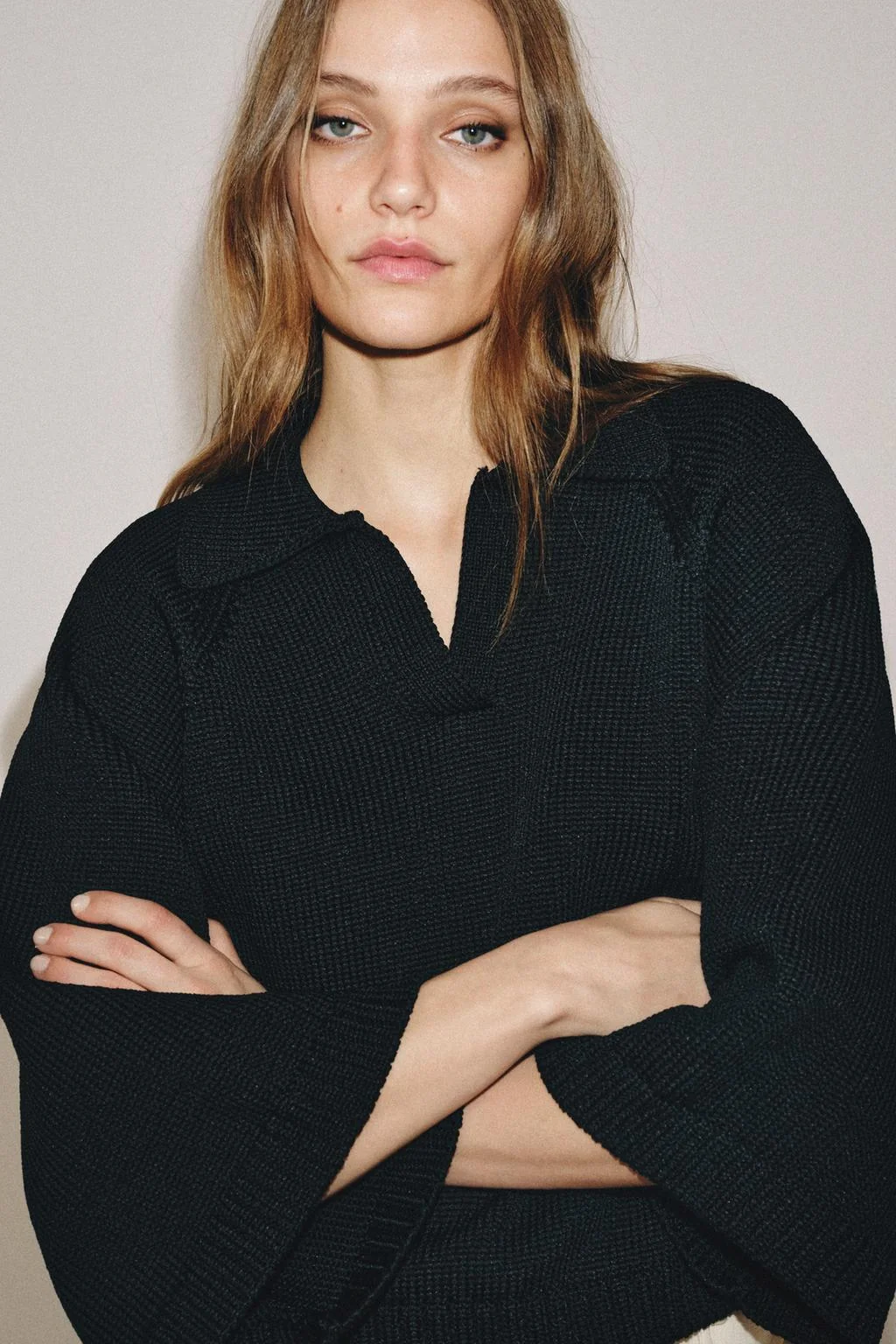 Трикотажный поло-свитер — Поло