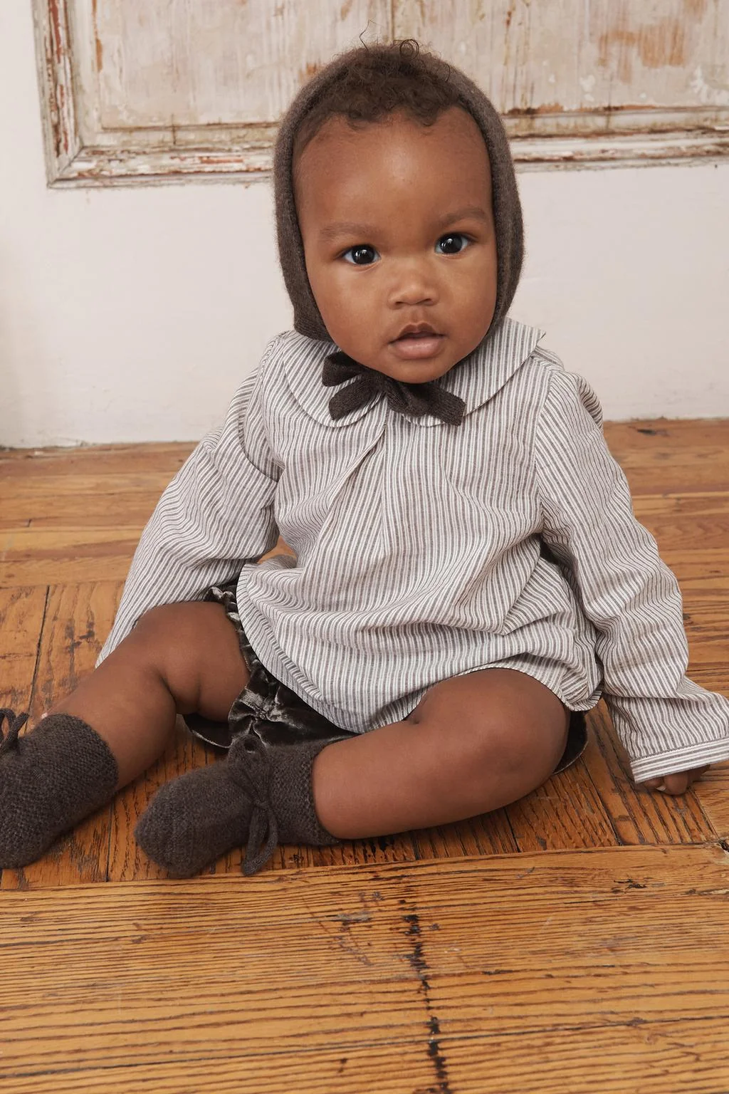 Limited edition рубашка в полоску с воротником питер пэн