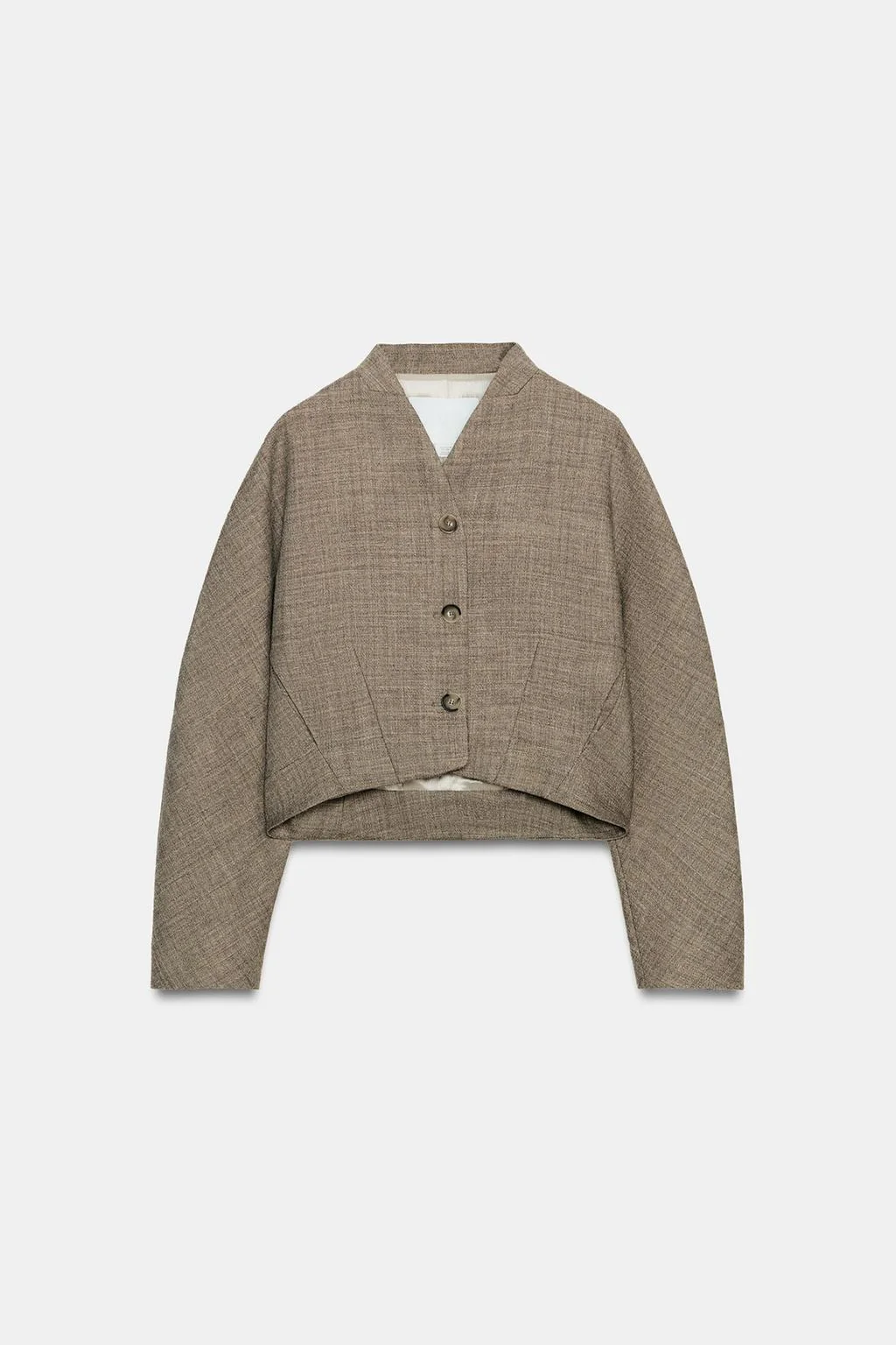 ZW COLLECTION куртка укороченная из шерстяной смеси