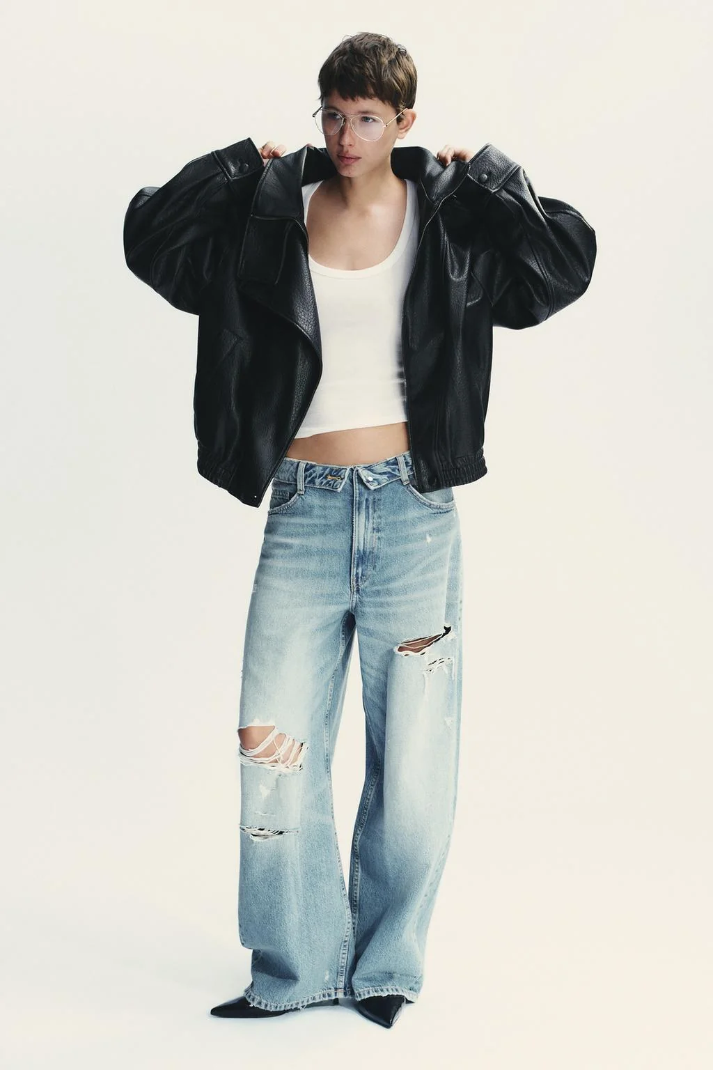 Куртка из искусственной кожи — ЭФФЕКТ КОЖИ