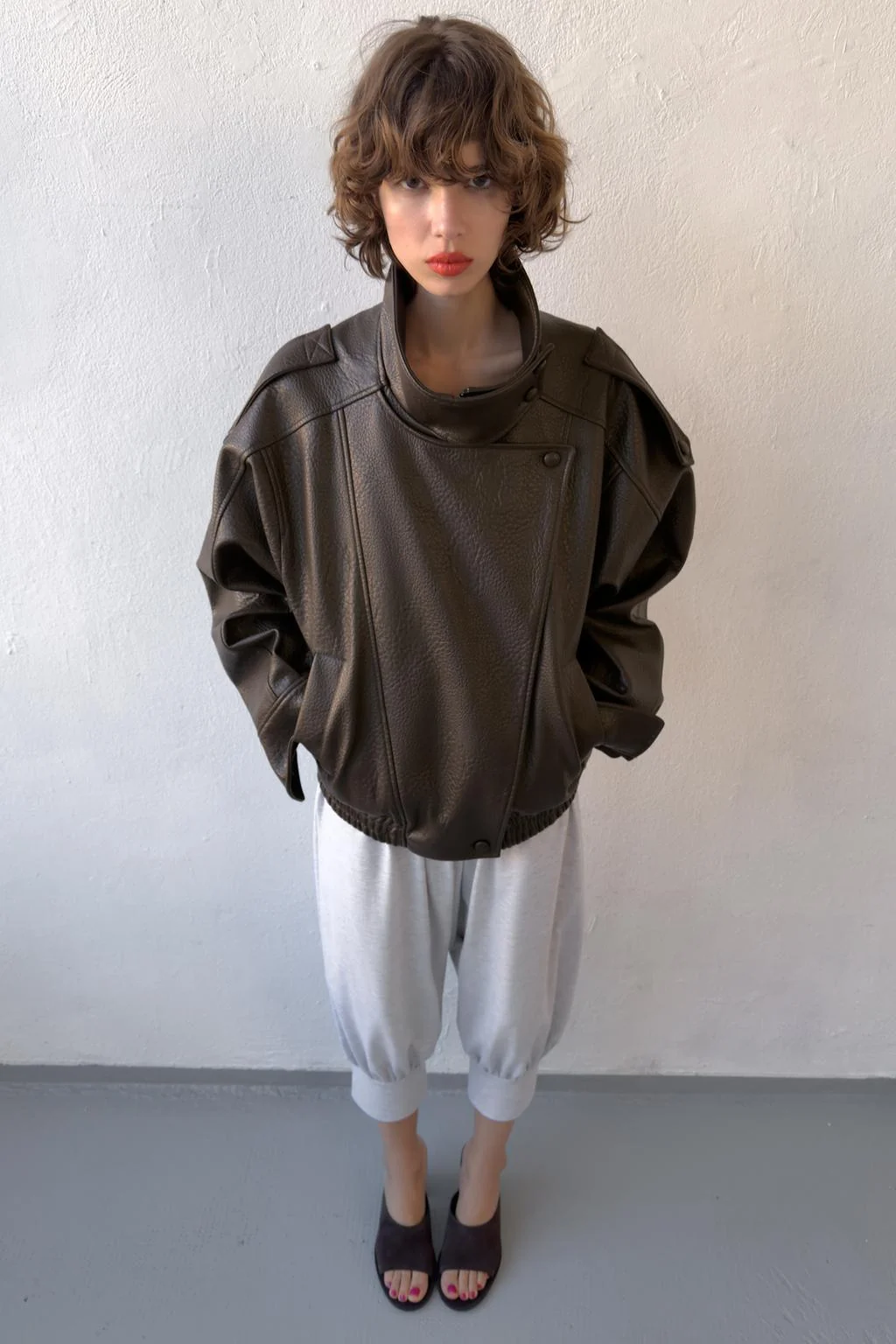 Куртка из искусственной кожи