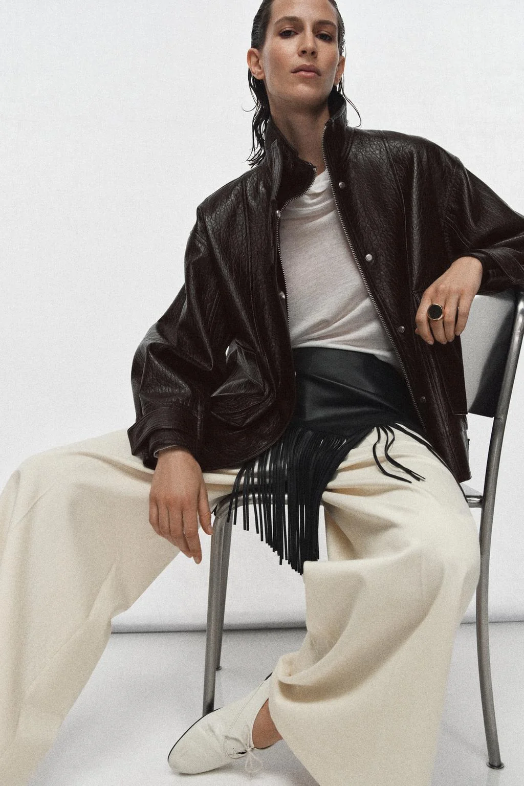 Куртка из искусственной кожи коллекции ZW