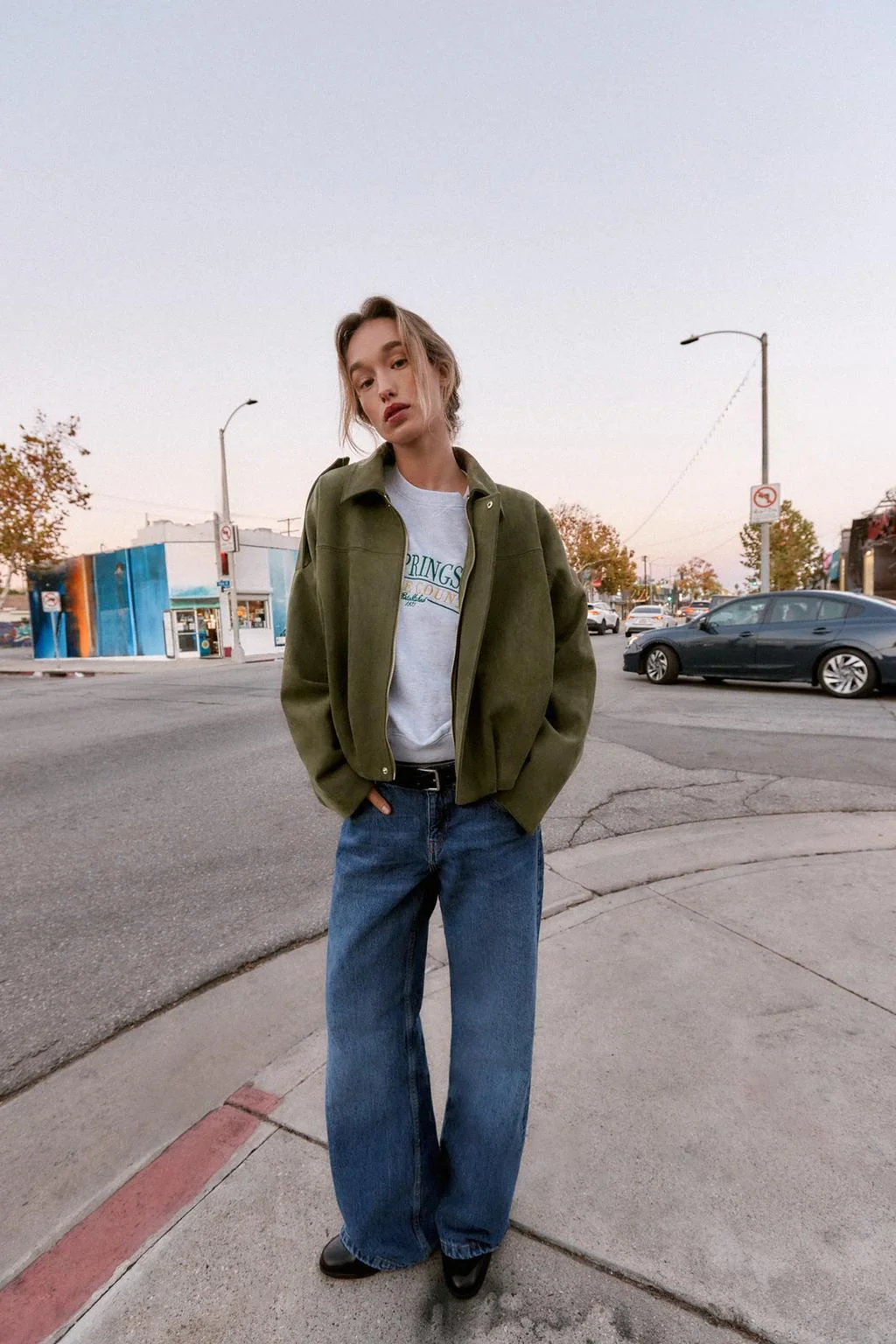 Куртка из замшевого искусственного материала — ЭФФЕКТ КОЖИ