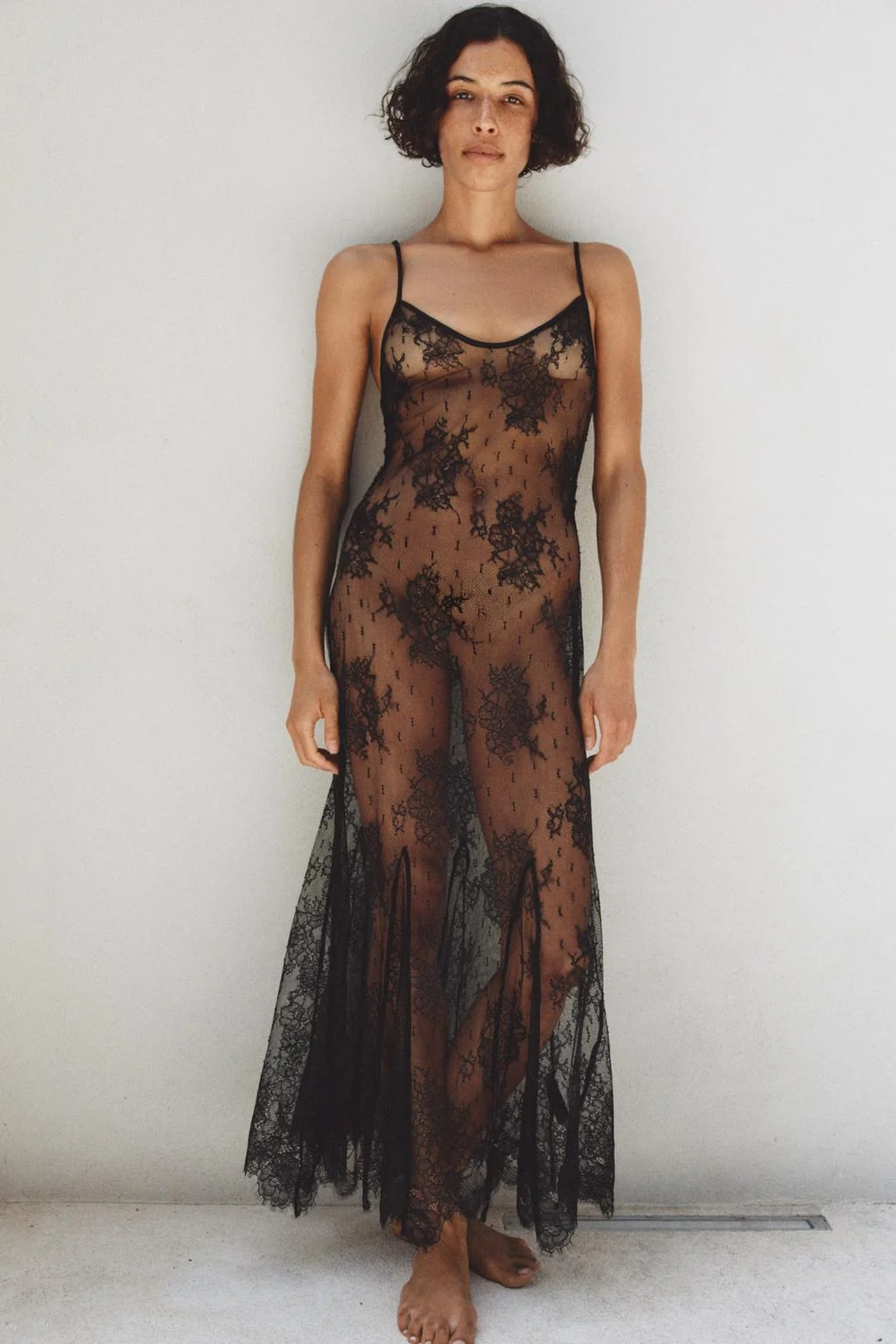 LACE STRAPPY DRESS