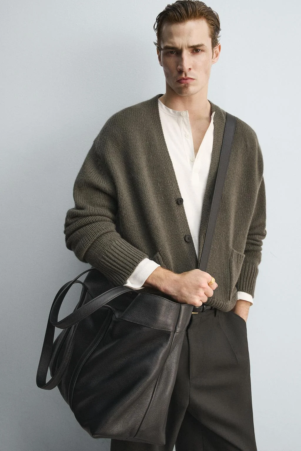 Кожаная дорожная сумка