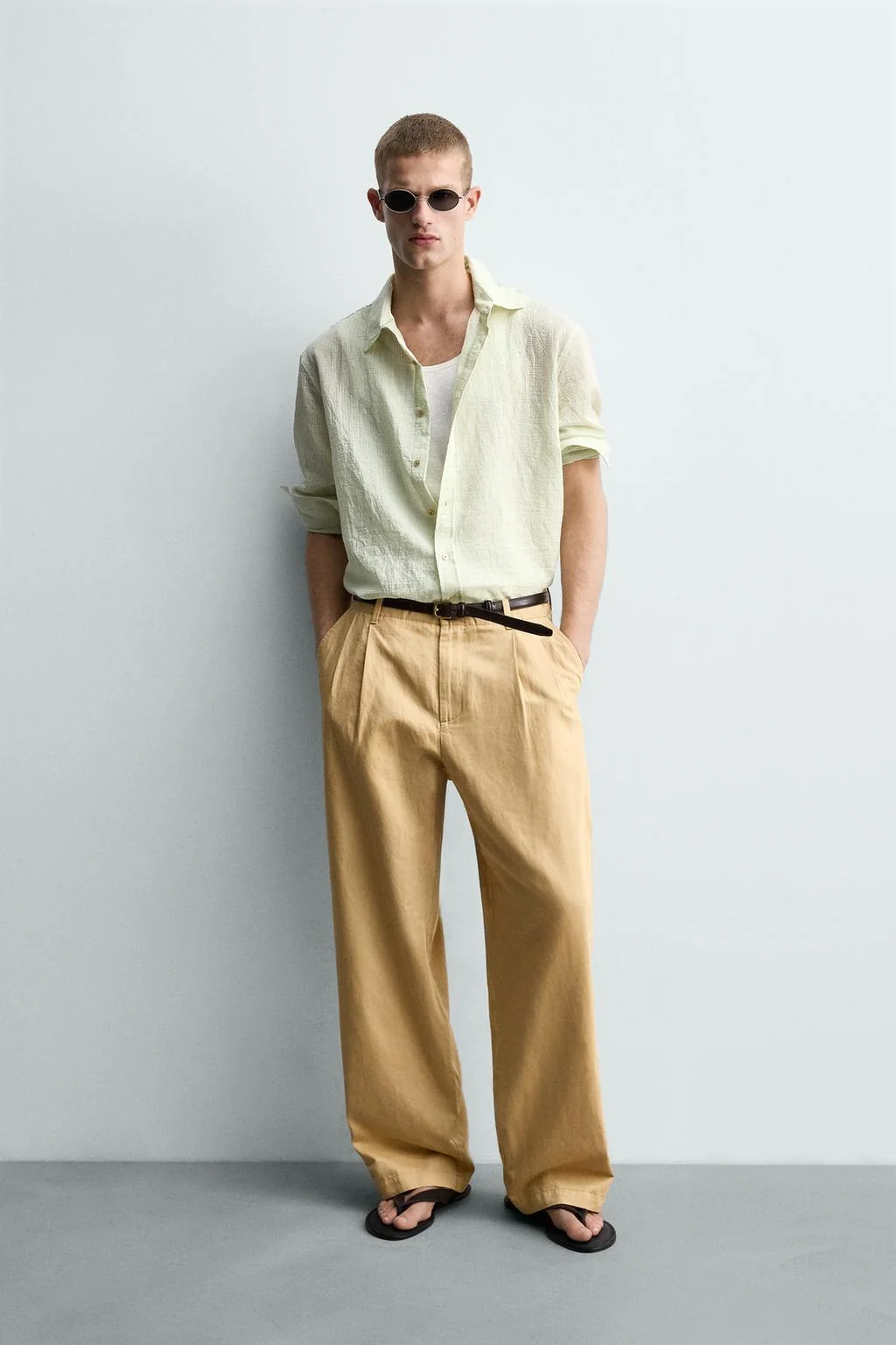 FLUID TEXTURED RELAXED FIT SHIRT