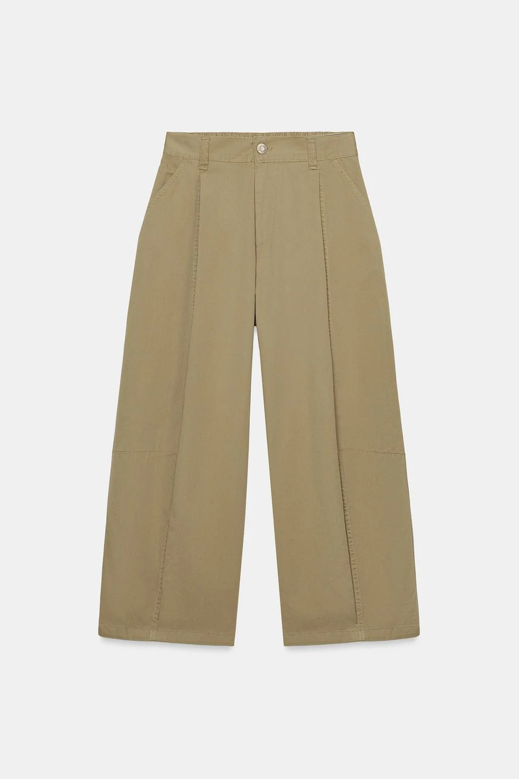 Брюки с эффектом баллон со складками — Пышный