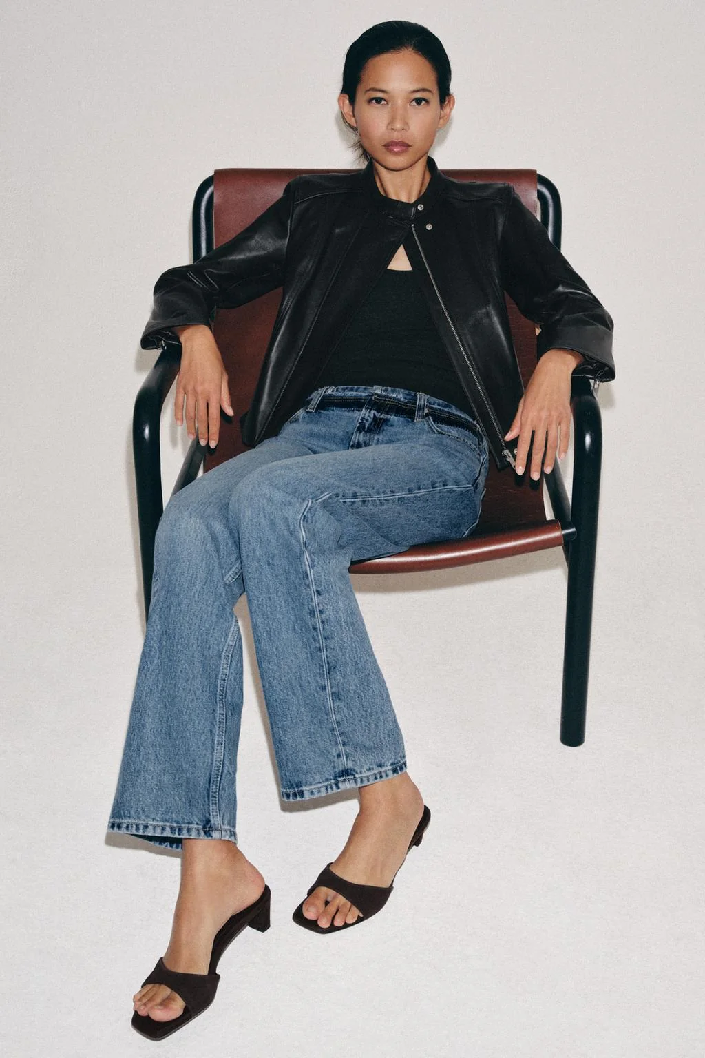 Мюли на замшевом каблуке — КАБЛУК