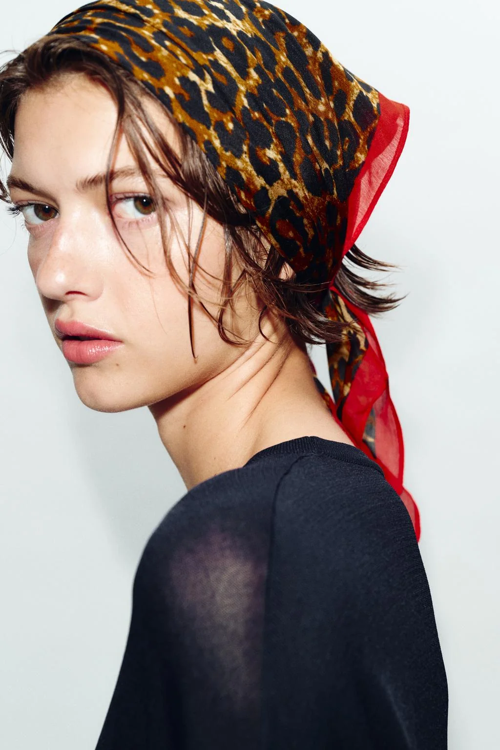 Шарф из модала с животным принтом — Галстуки | шарфы