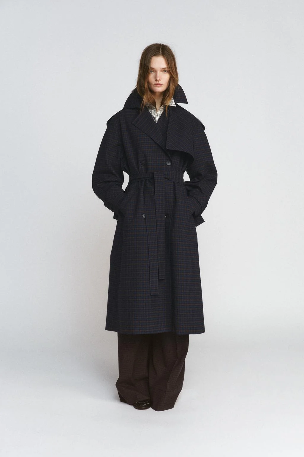 Клетчатый тренч ZW COLLECTION LIMITED EDITION — ТРЕНЧ