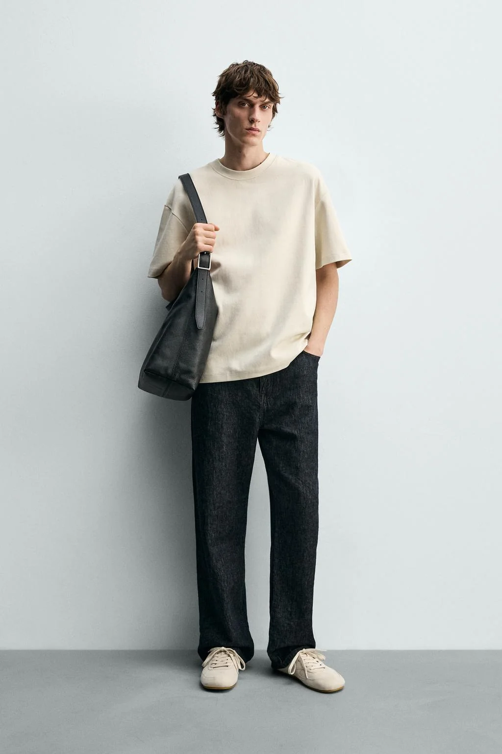 Футболка свободного кроя из интерлока