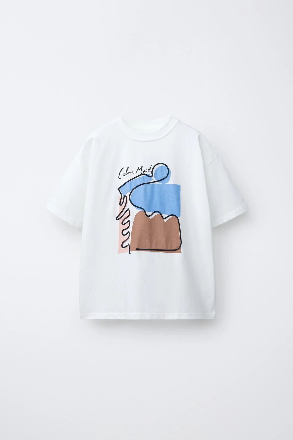 EMBROIDERED CORD PRINT T-SHIRT