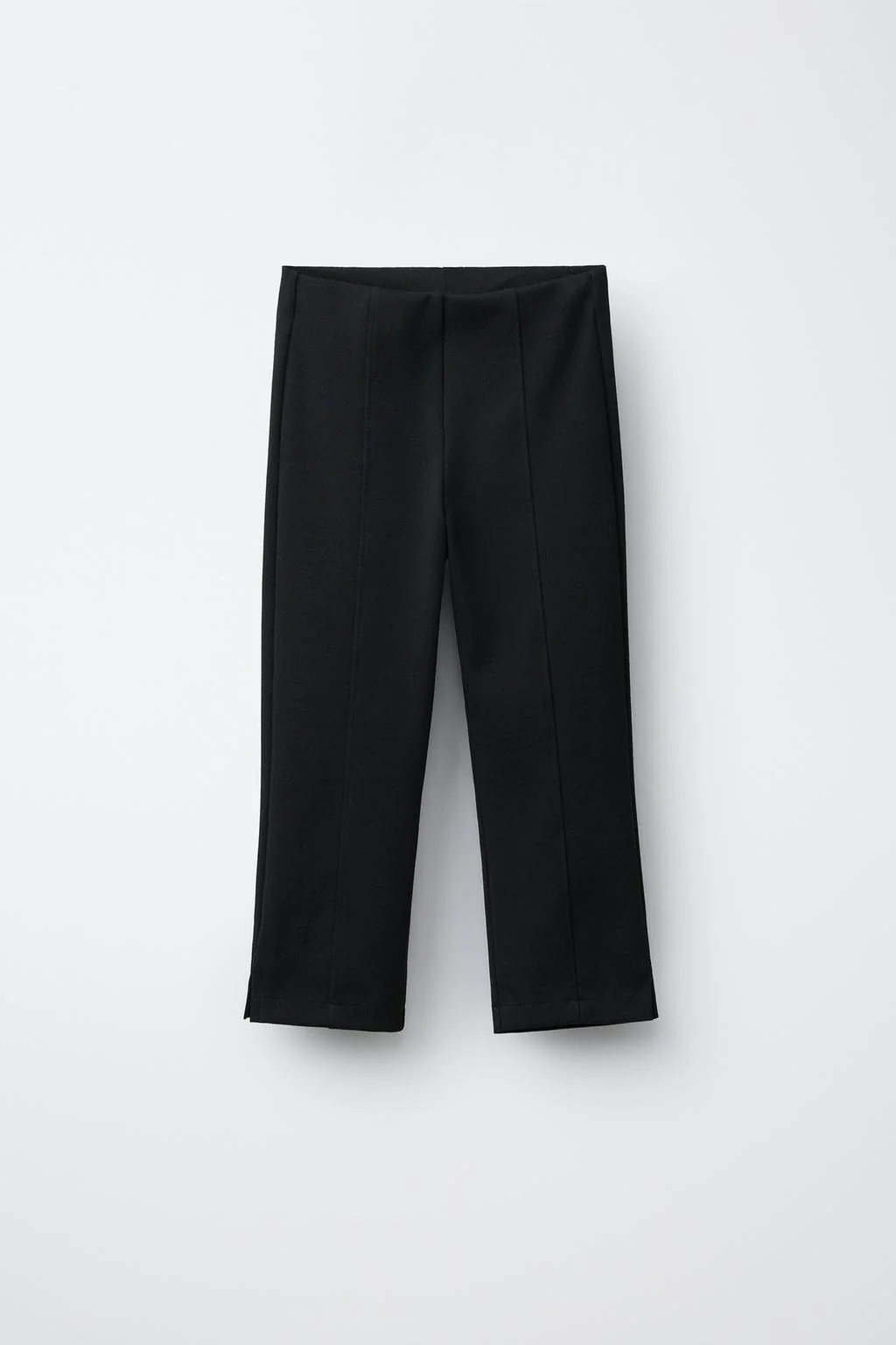 Брюки капри с разрезами