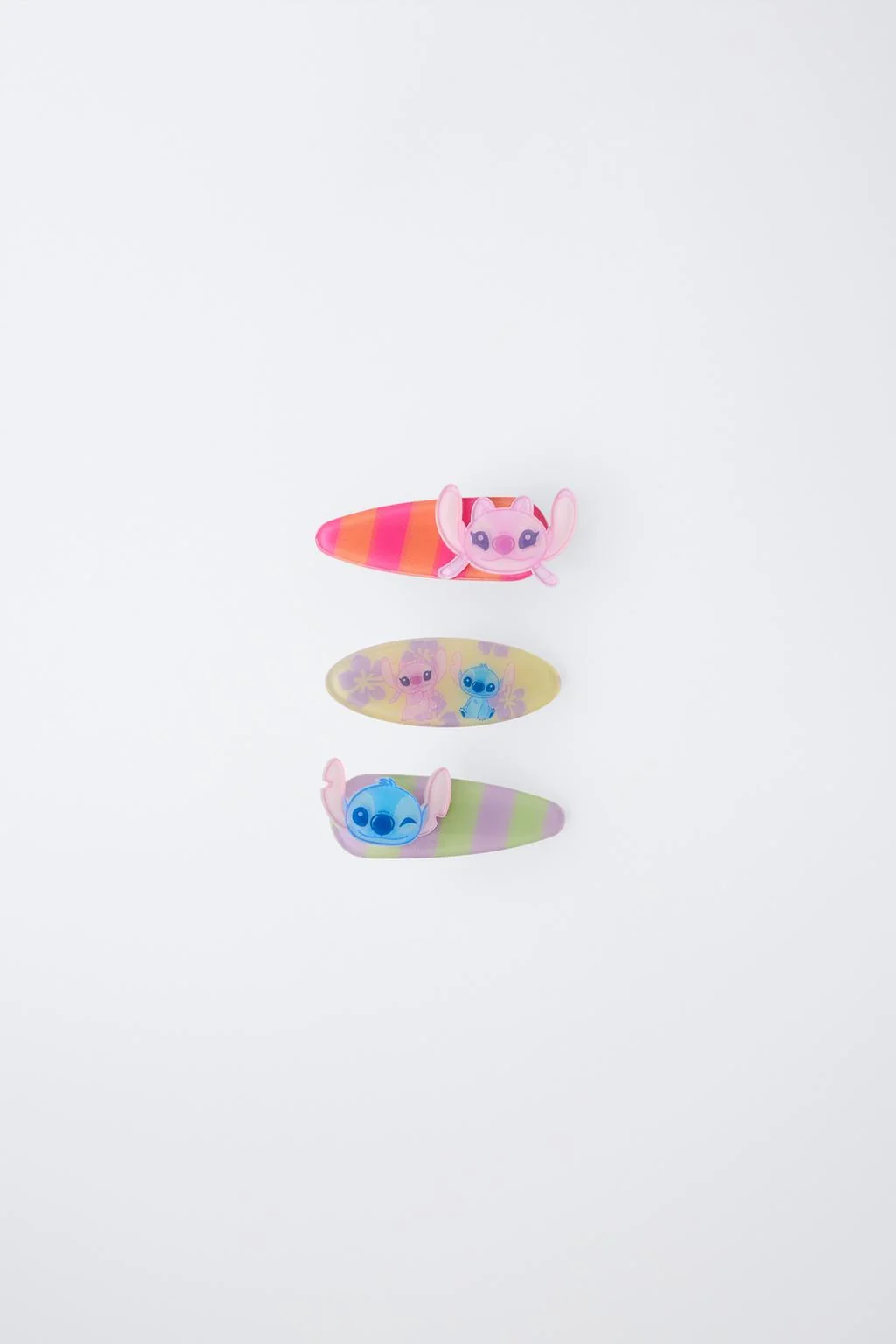 Набор из 3 заколок Лило и Стич © Дисней в полоску — Привоски для волос
