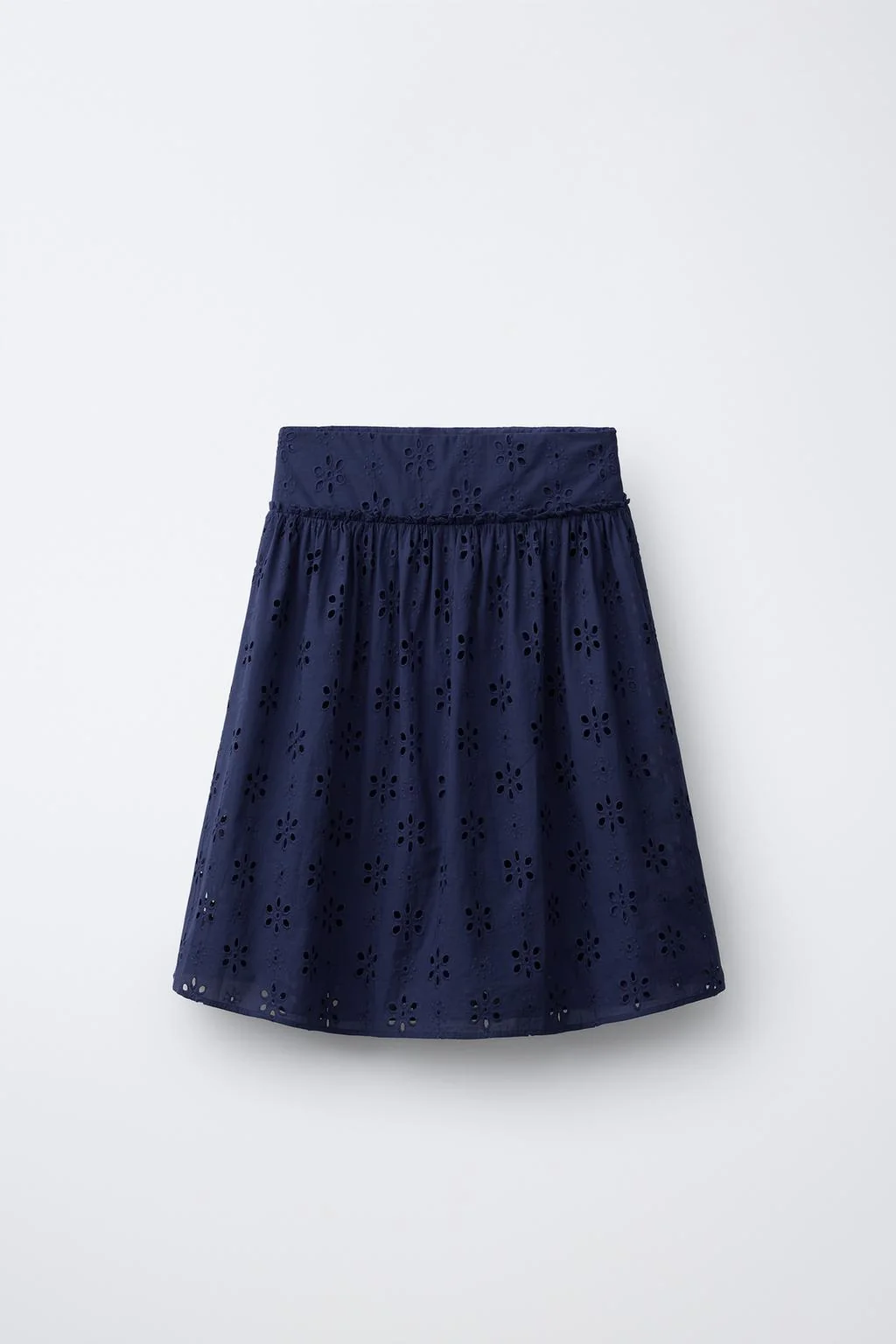 SCHIFFLI EMBROIDERED MIDI SKIRT