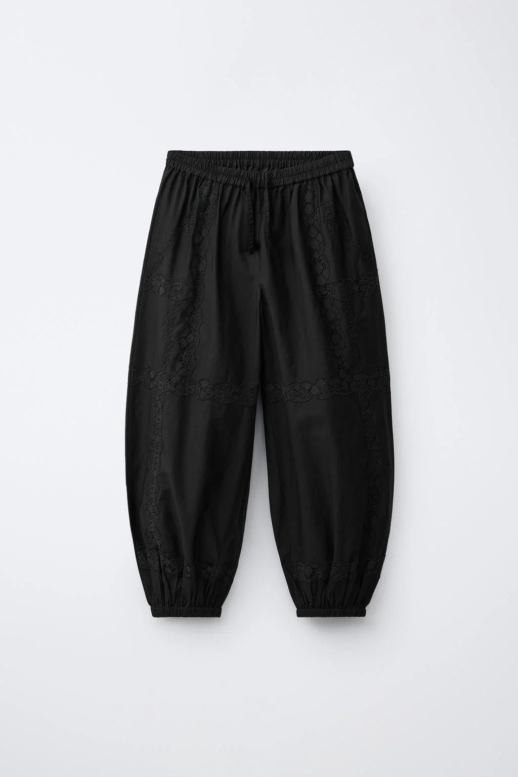 EMBROIDERED LACE SAROUEL TROUSERS