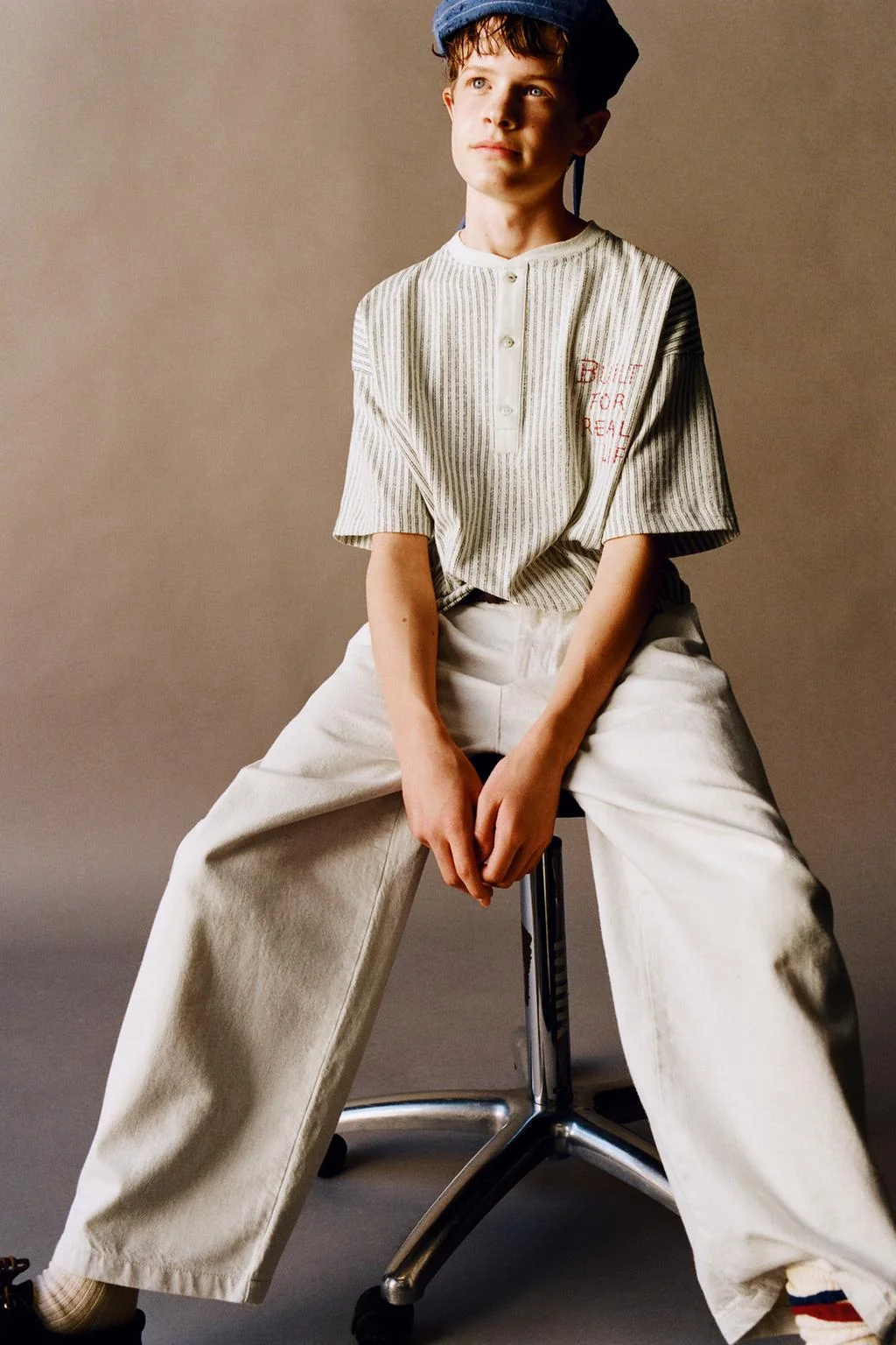 Футболка вафельный с контрастной отделкой