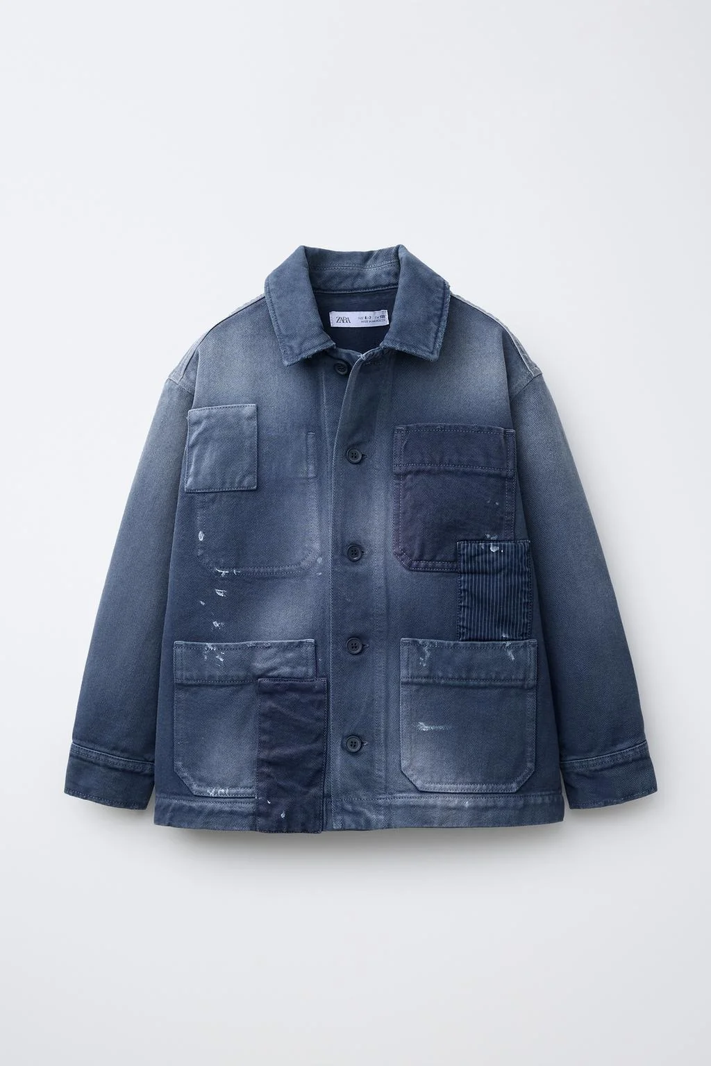 Верхняя рубашка с эффектом потёртости