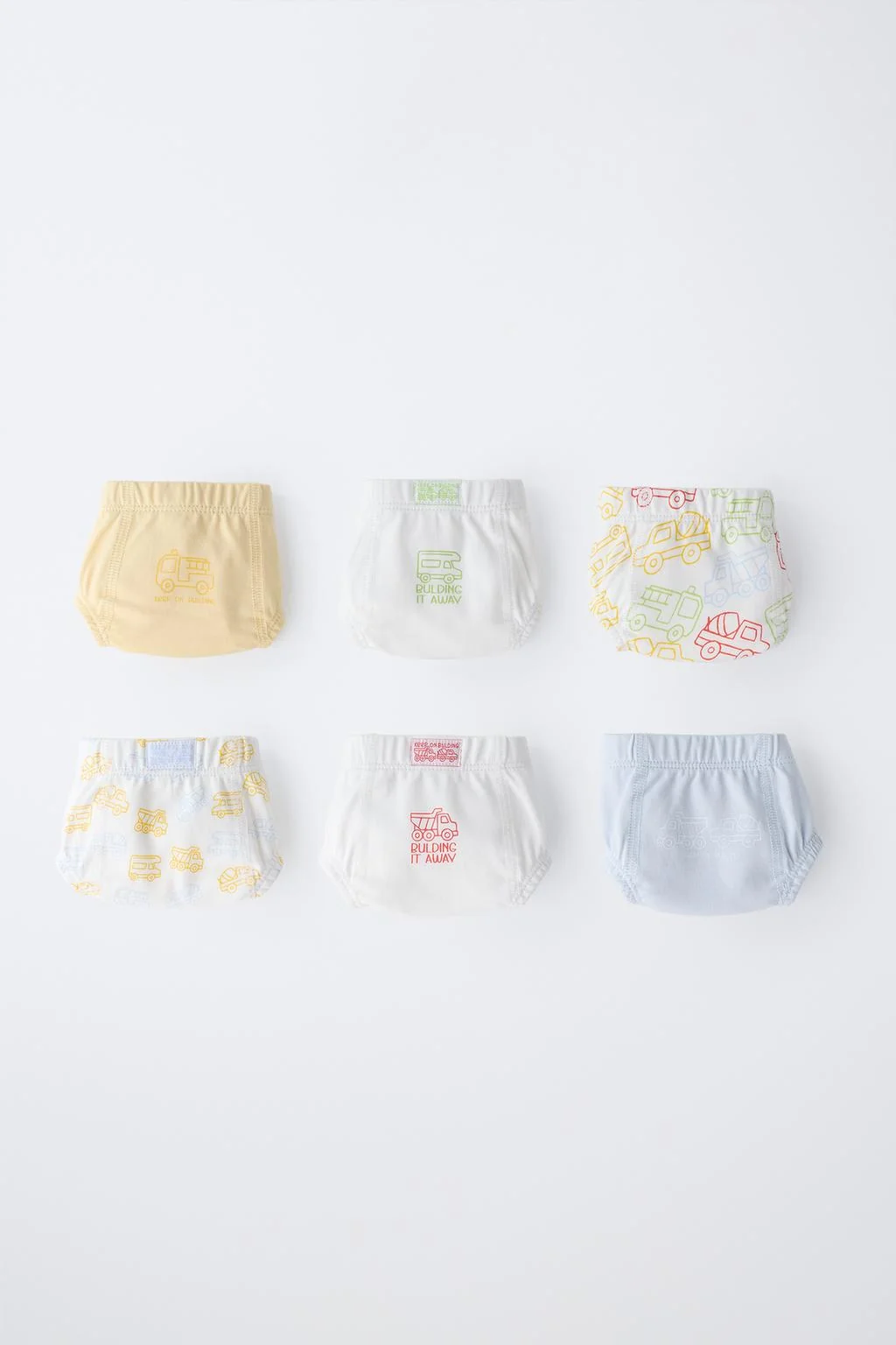 Набор из 6 трусиков с машинками для детей 1,5-6 лет — 1½ - 6 лет | мальчик