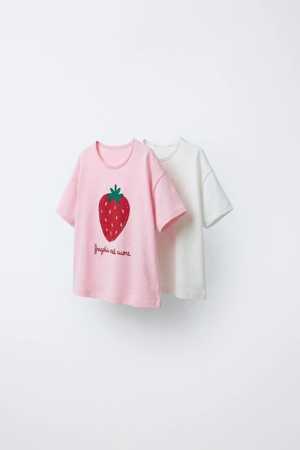 Набор из 2 футболок с фруктовым принтом — КОРОТКИЙ РУКАВ