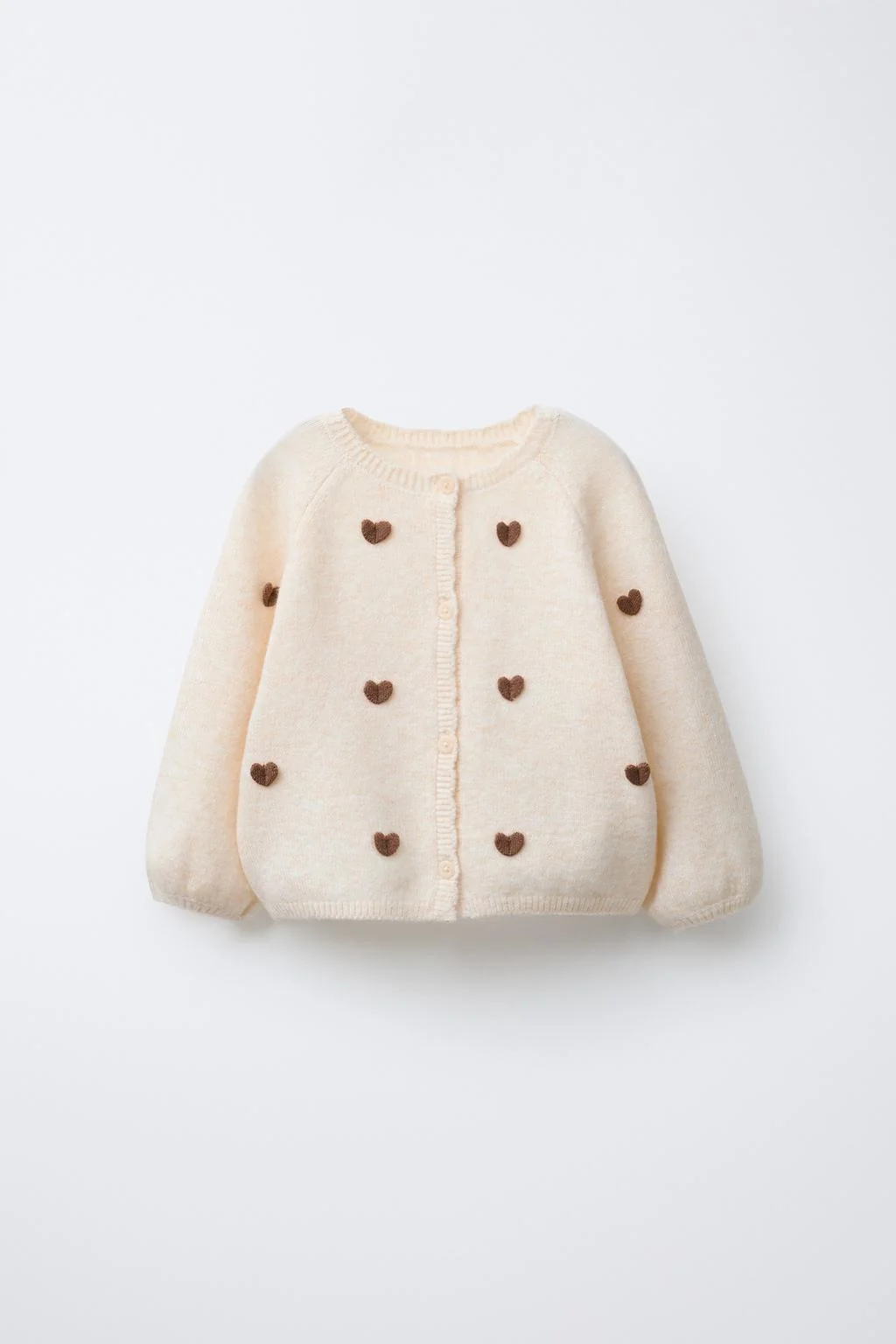 Кардиган с сердечками