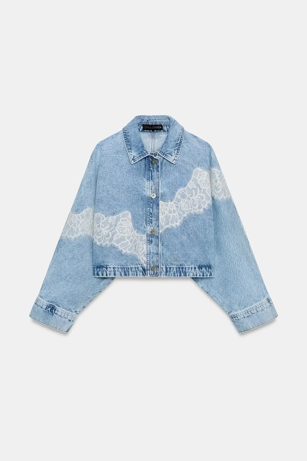 Набор Z1975 укороченная куртка из денима и кружево