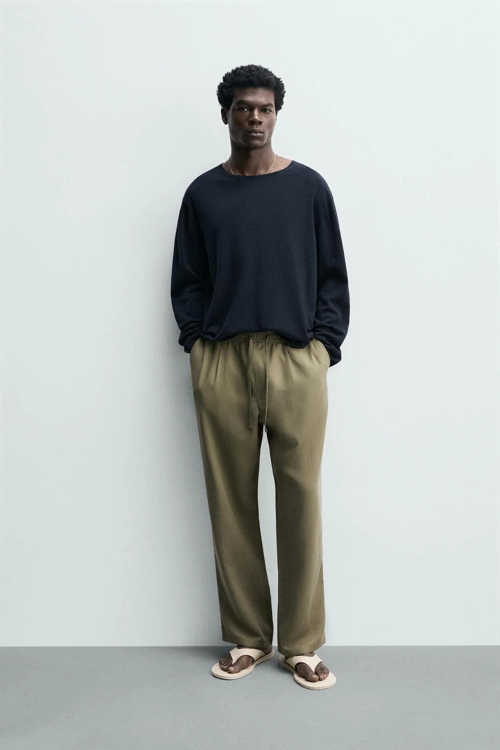 RELAXED FIT FLOWING TROUSERS
