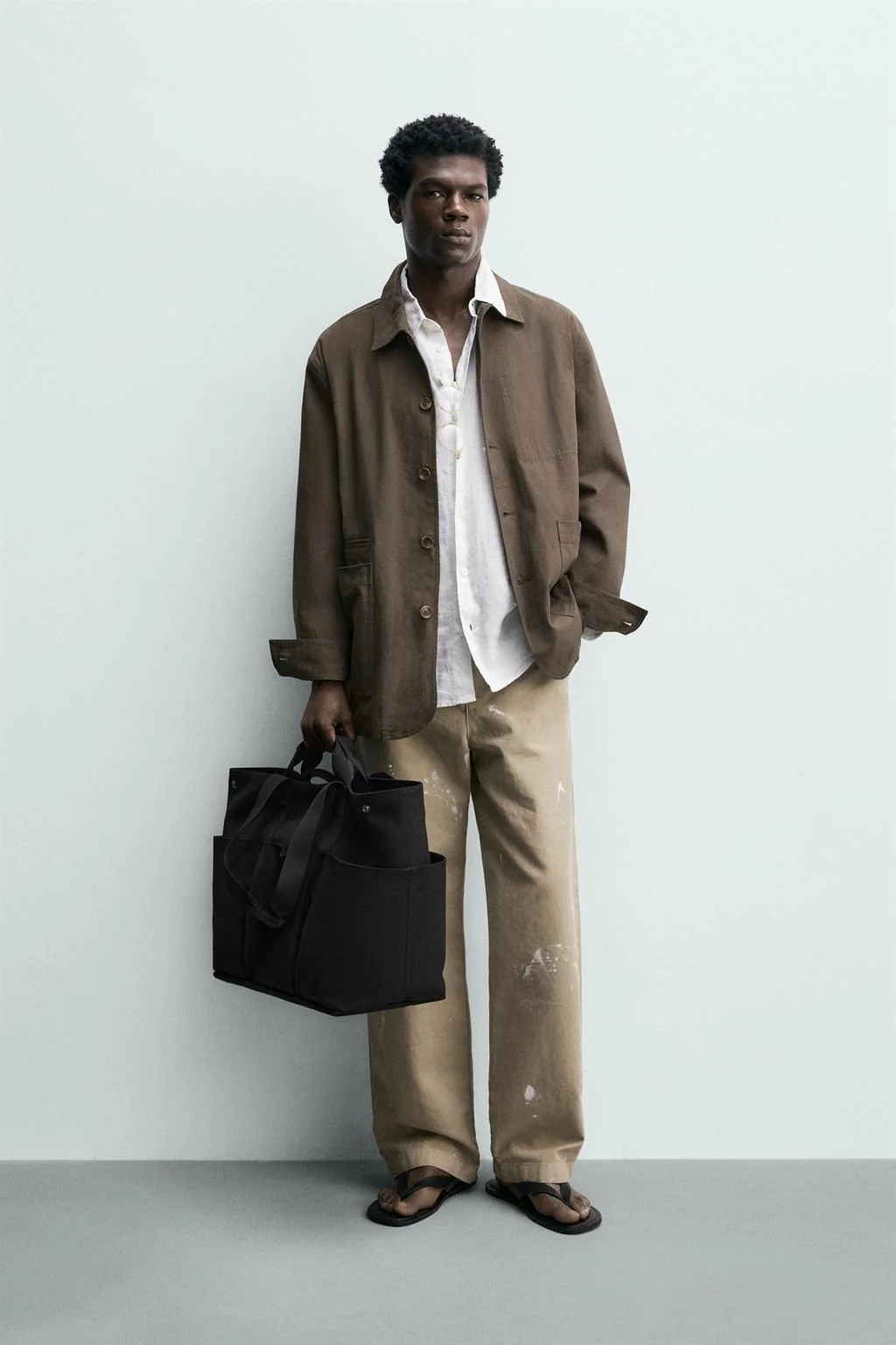 RELAXED FIT COTTON OVERSHIRT