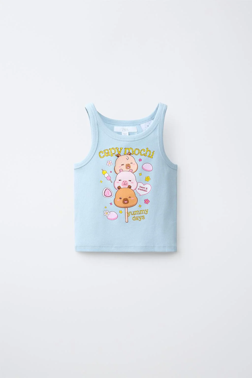 Топ с рубчиком Capyfun © с капибарой