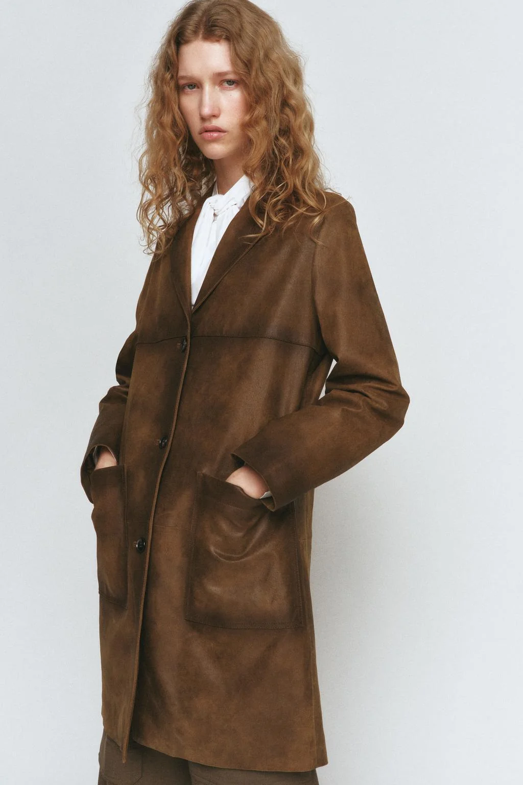 100% кожаное пальто ZW COLLECTION LIMITED EDITION