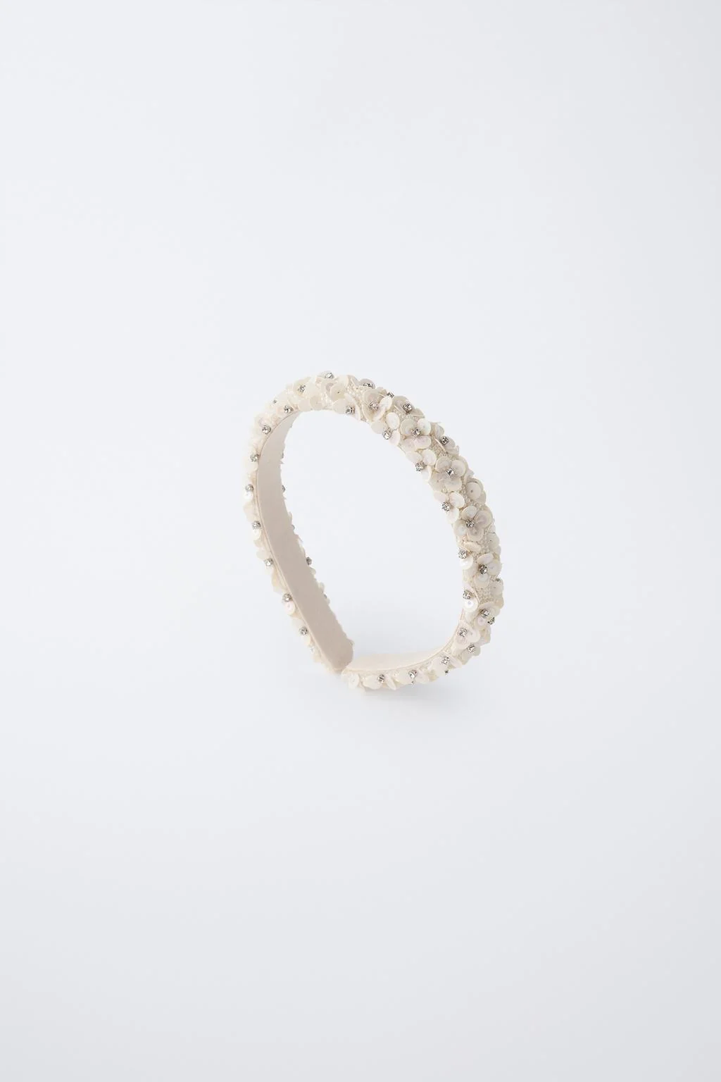 Ободок с пайетками и блеском