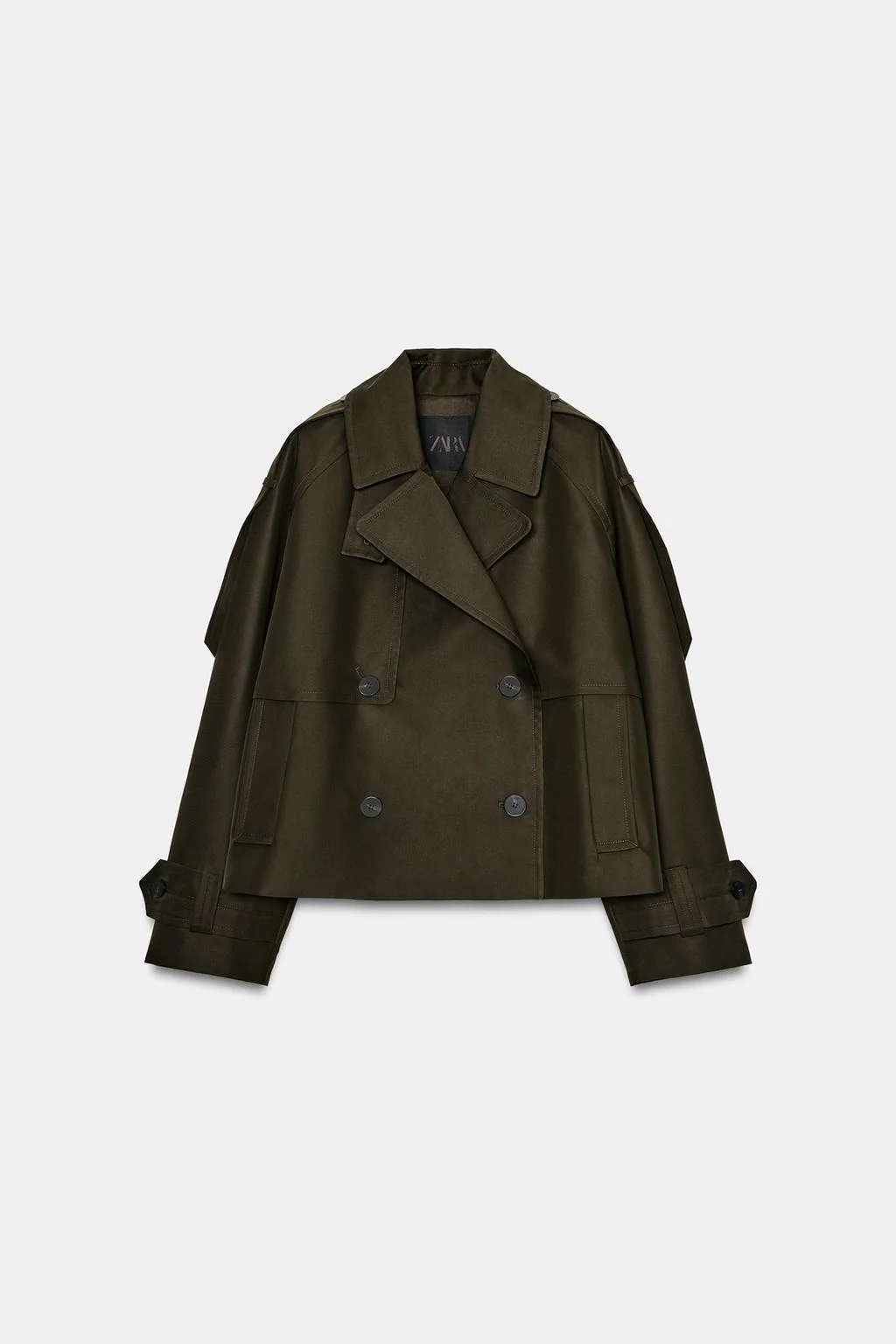 Водоотталкивающий короткий тренч ZW COLLECTION
