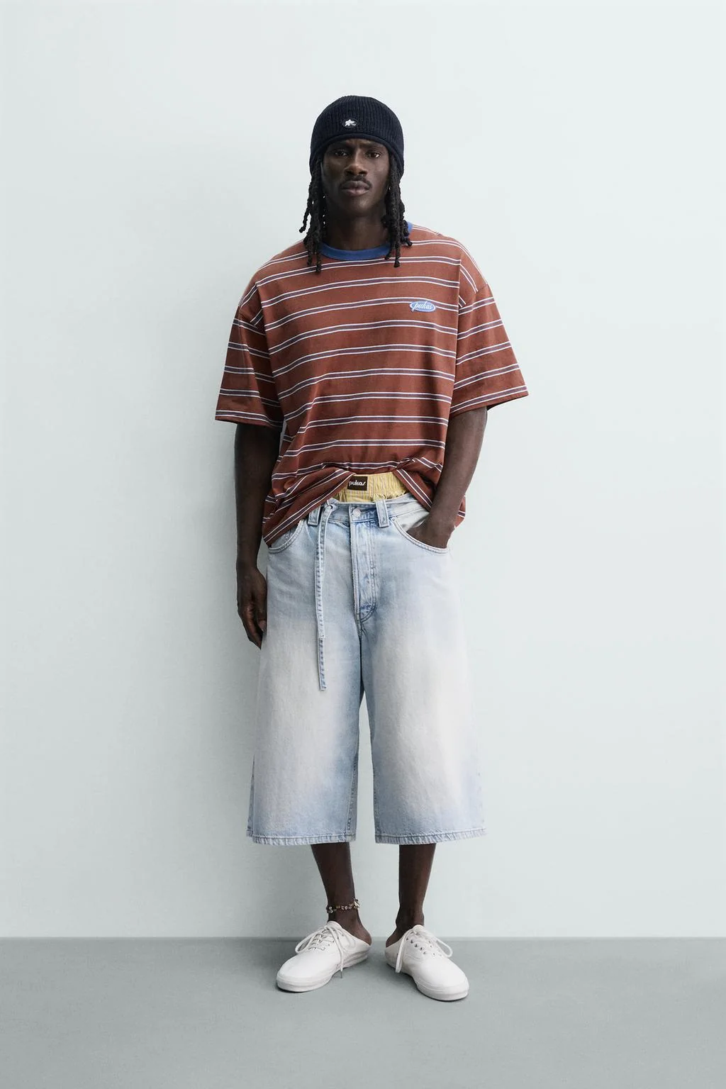 Футболка в полоску из жаккарда PUKAS SURF X ZARA
