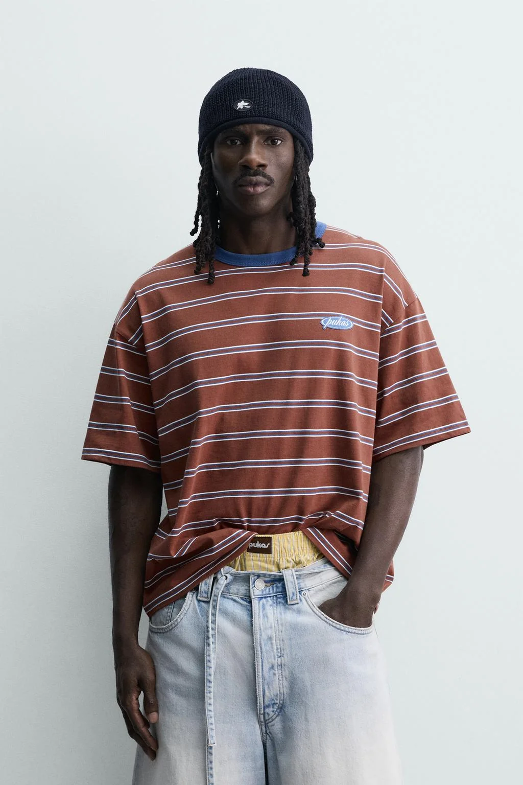 Футболка в полоску из жаккарда PUKAS SURF X ZARA