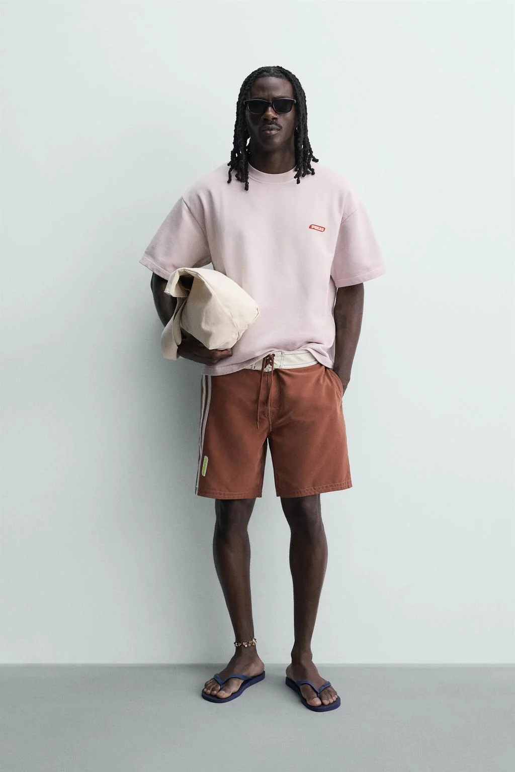 Длинные плавательные шорты с лентами PUKAS SURF X ZARA