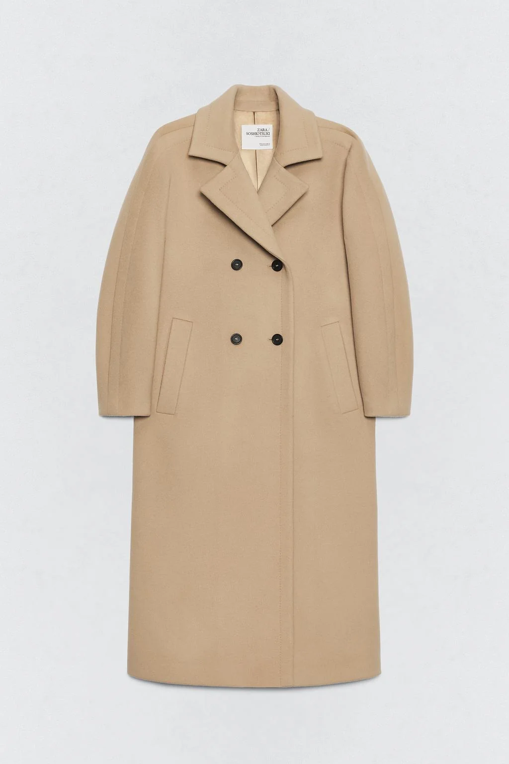 SOSHIOTSUKI X ZARA смесовое шерстяное пальто
