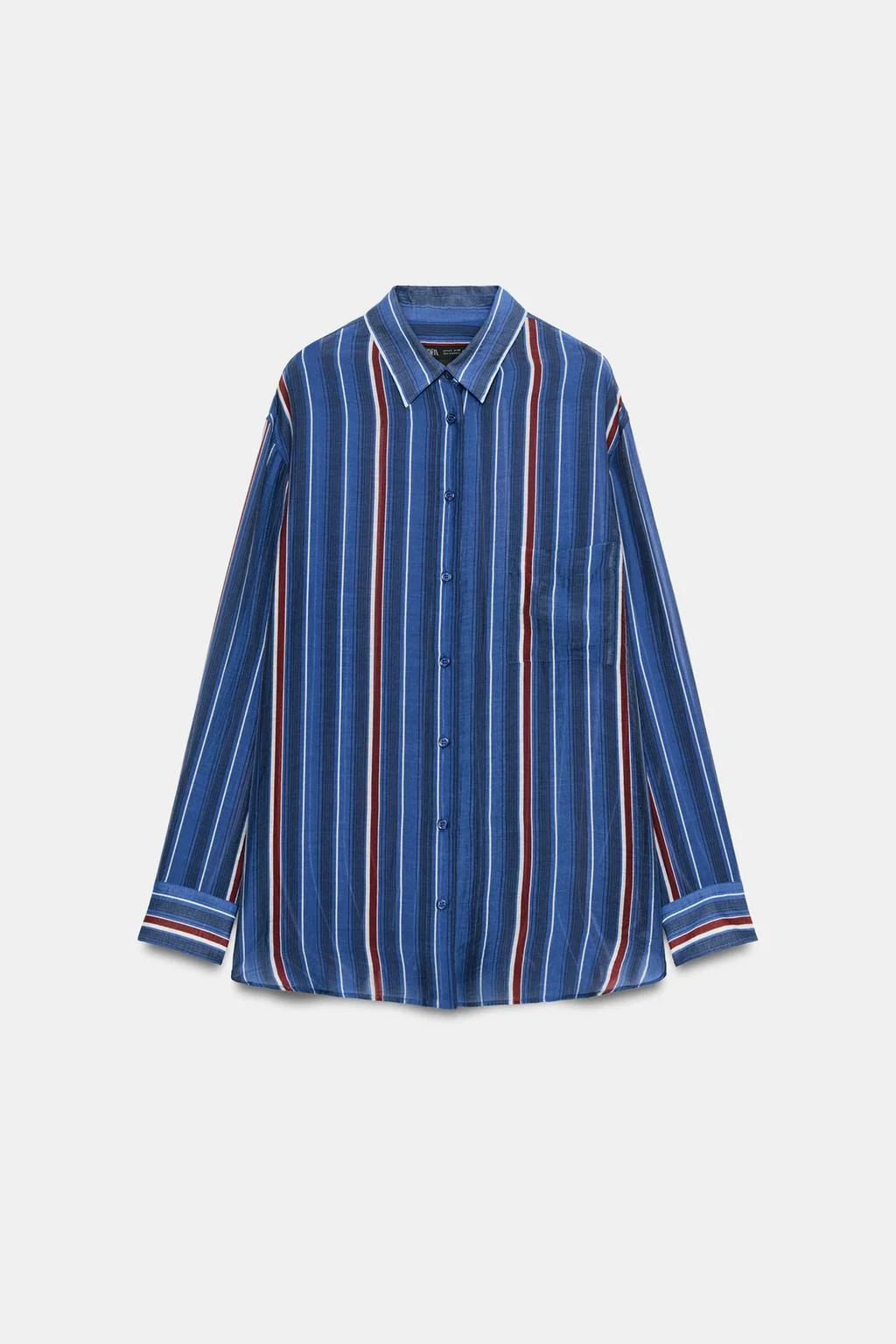 Длинная полосатая рубашка ZW Collection