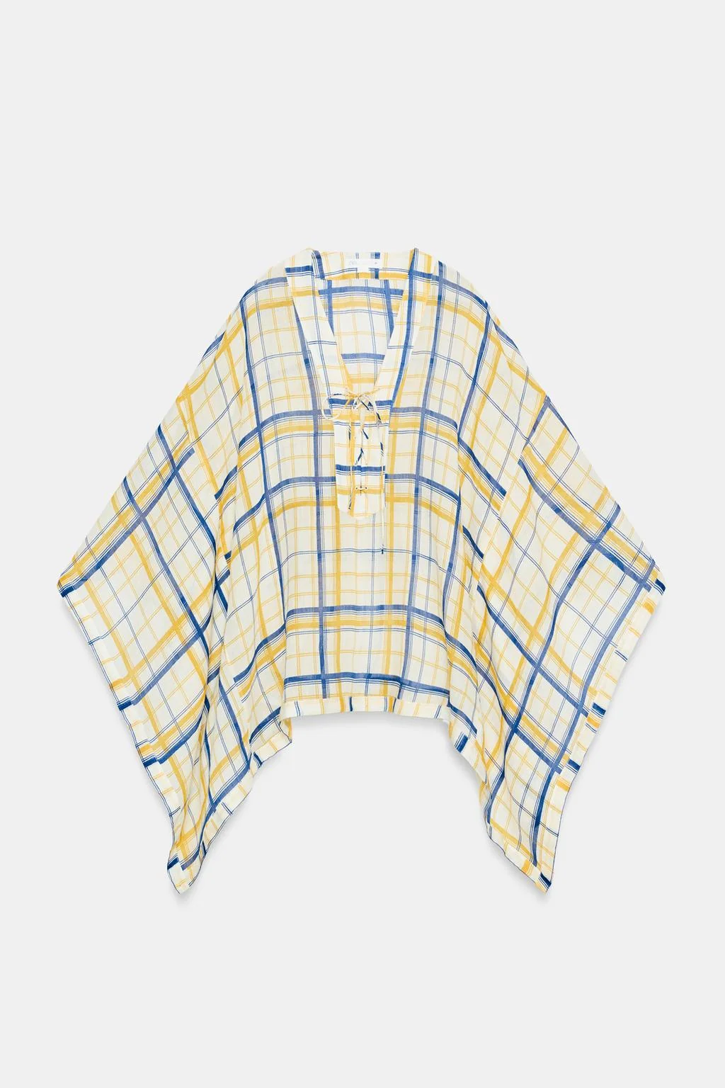 Туника из 100% рамиса в клетку ZW Collection