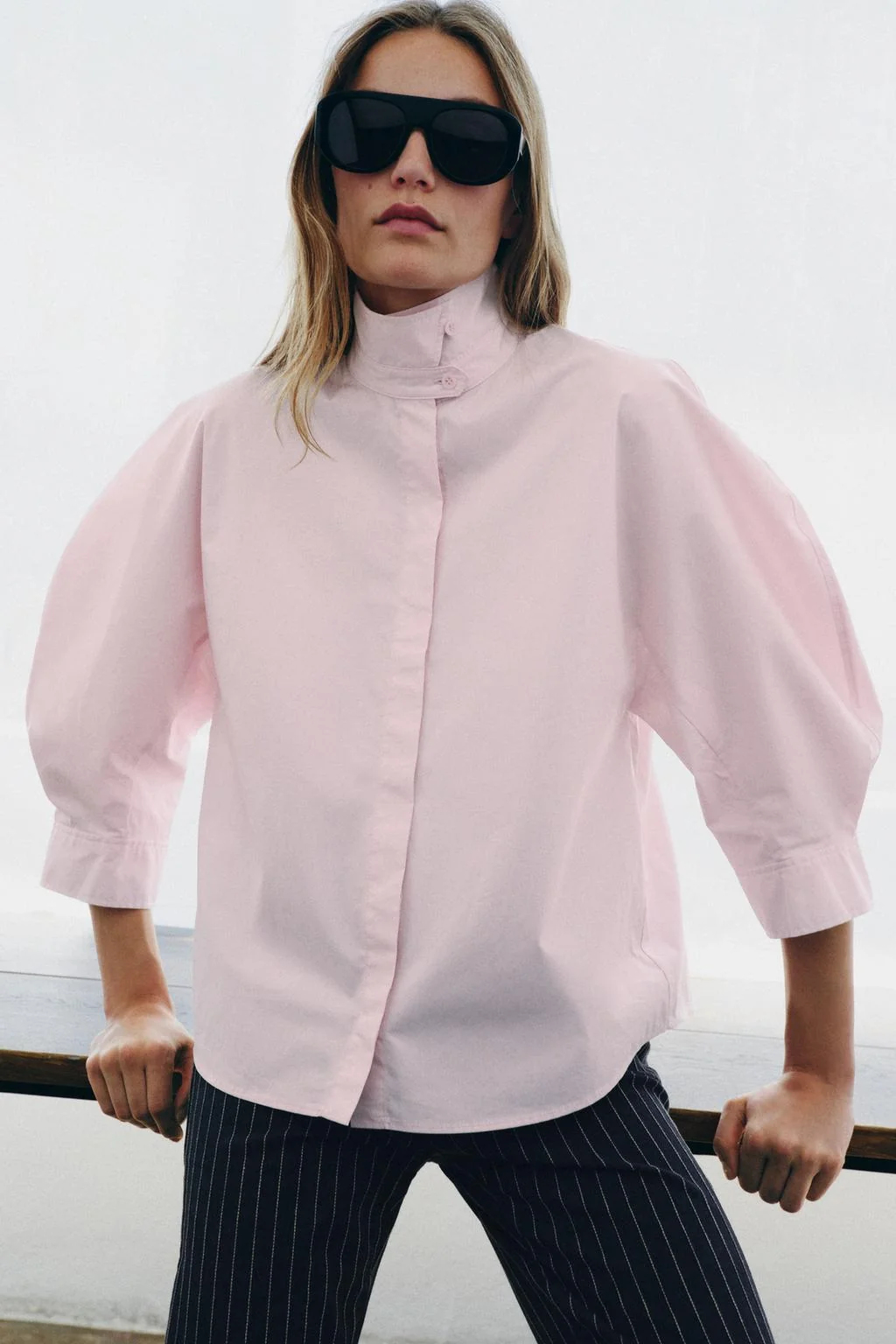 Рубашка с пышными рукавами ZW COLLECTION