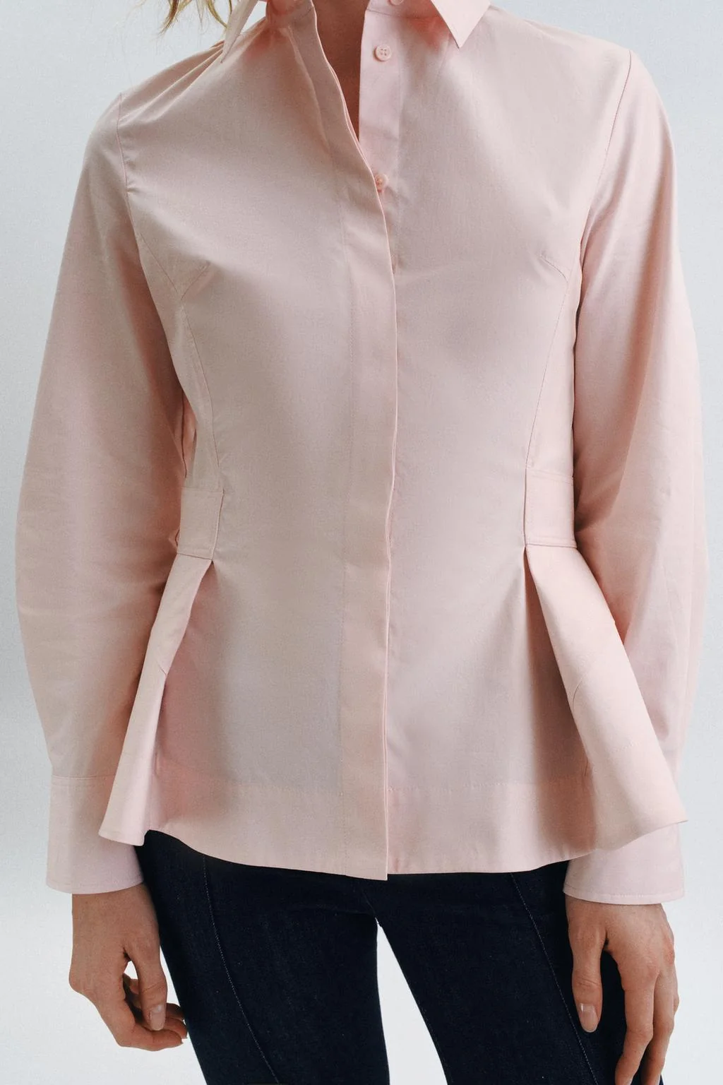 ZW COLLECTION Рубашка из поплина с пеплумом