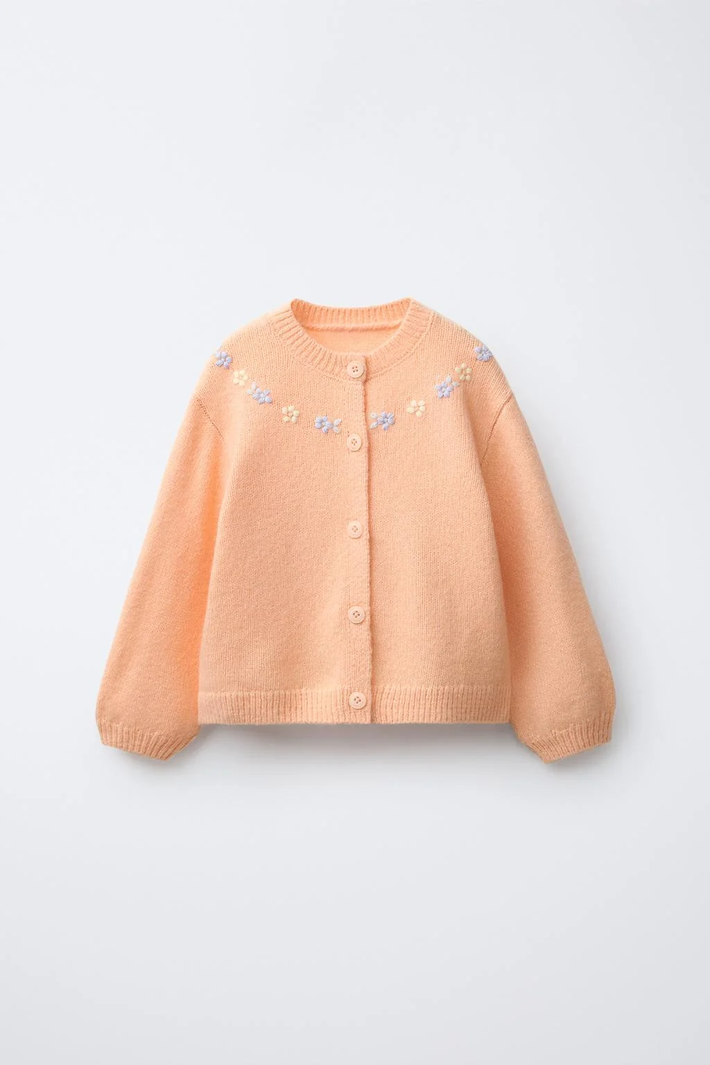 CARDINGAN WITH EMBROIDERED FLOWERS