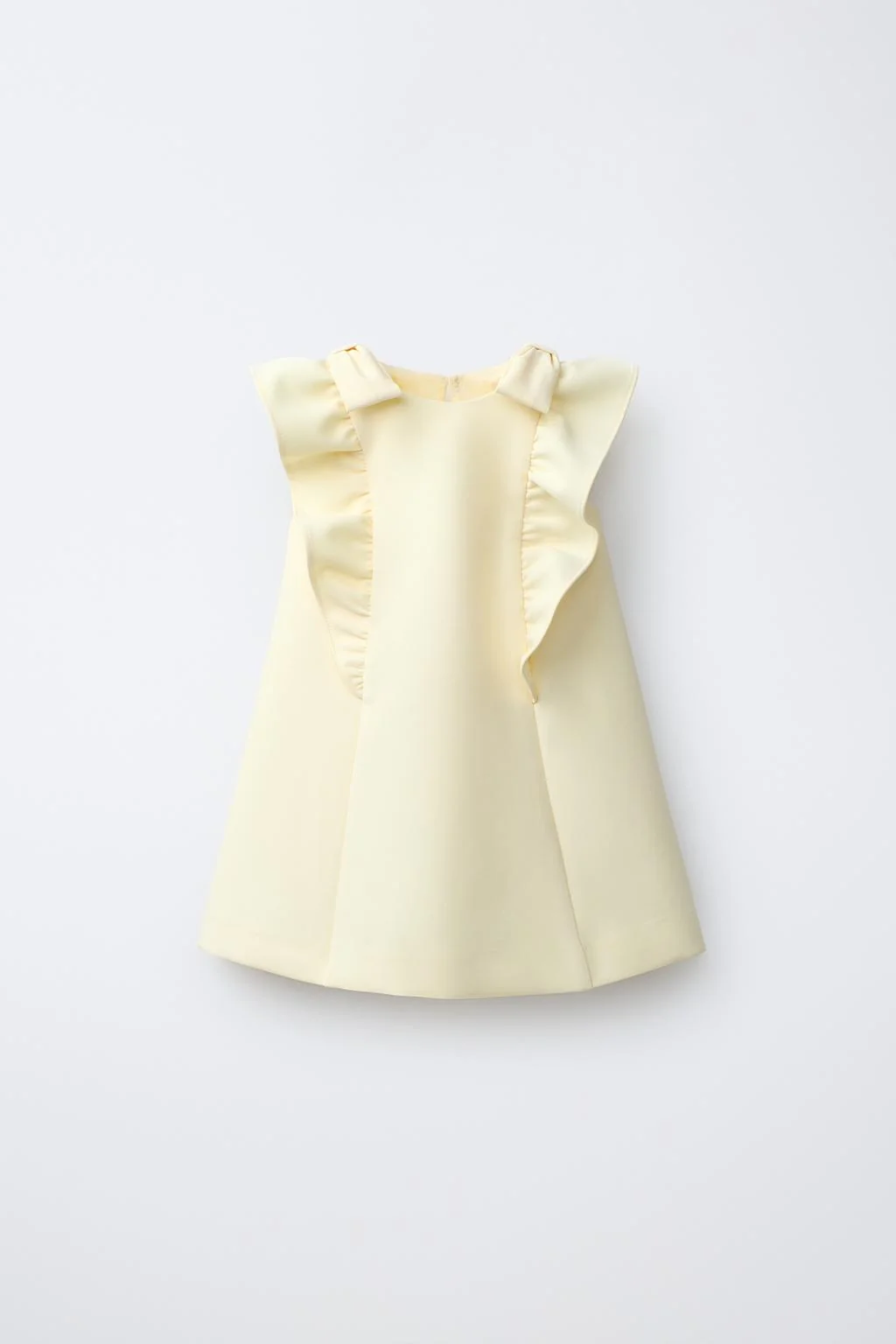 RUFFLED DRESS WITH BOWS