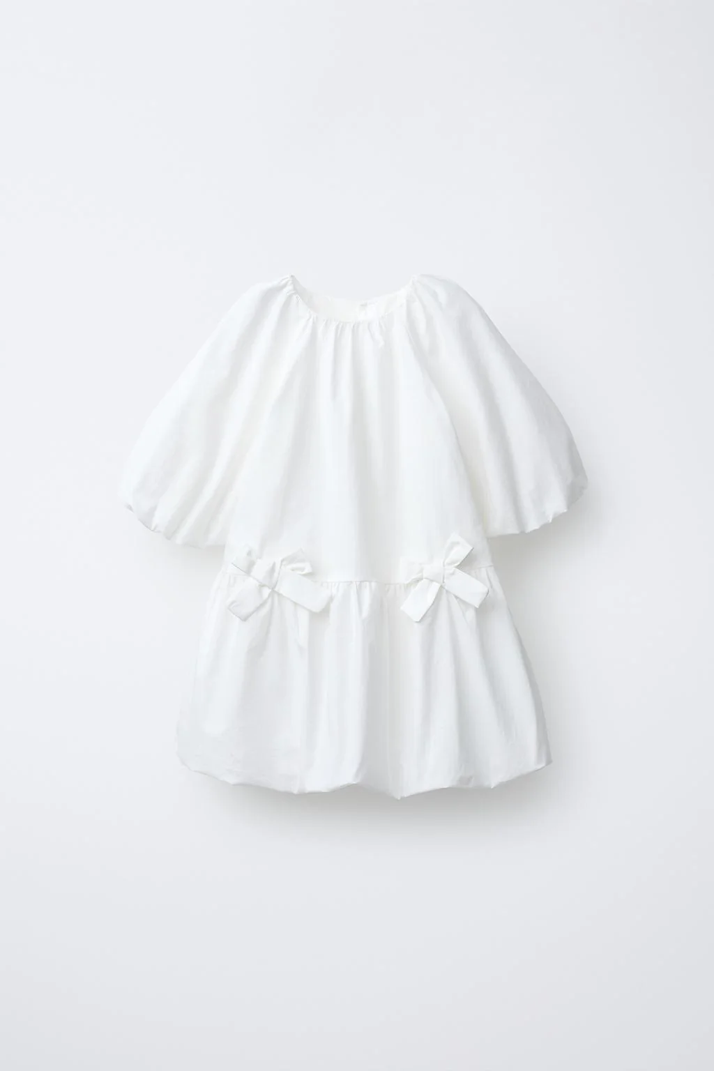 BALLOON DRESS WITH BOWS