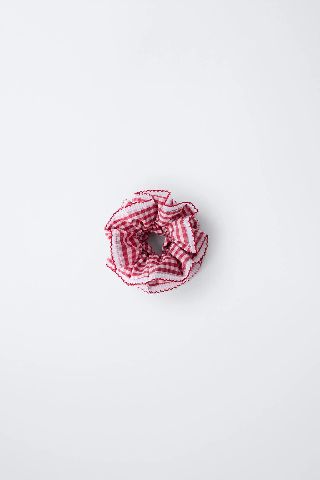 DOUBLE GINGHAM SCRUNCHIE