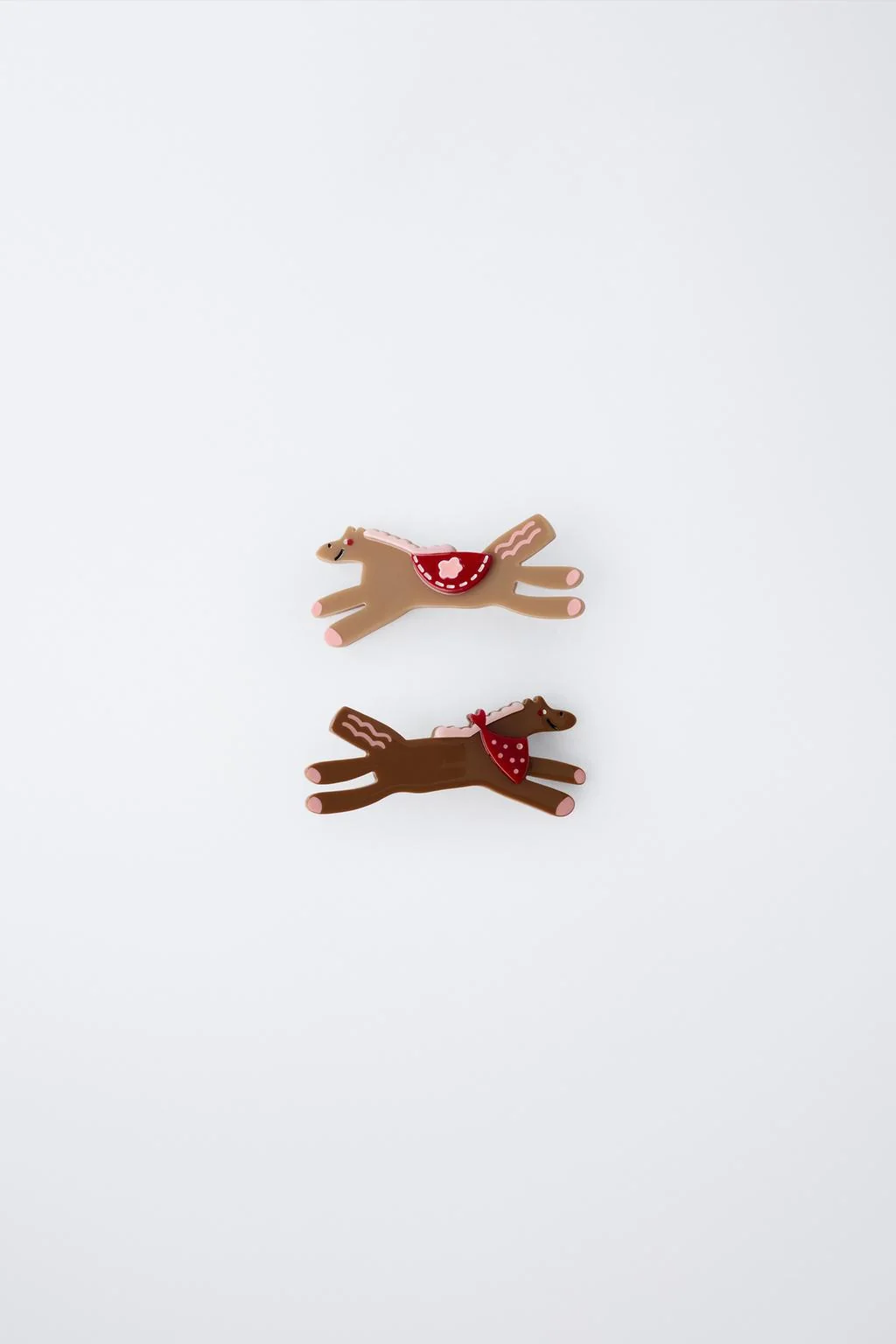 PACK OF TWO HORSE HAIR CLIPS