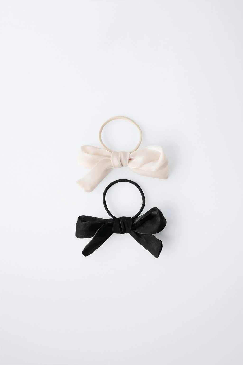 TWO-PACK OF ORGANZA BOW SCRUNCHIES