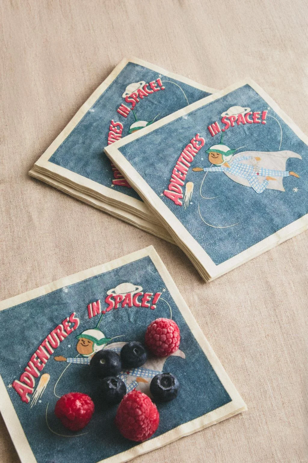 CHILDREN'S SPACE PAPER NAPKINS