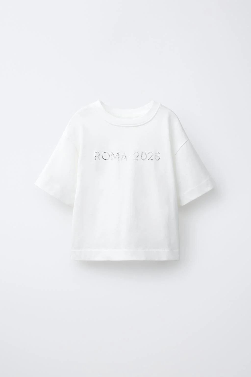 RHINESTONE SLOGAN T-SHIRT